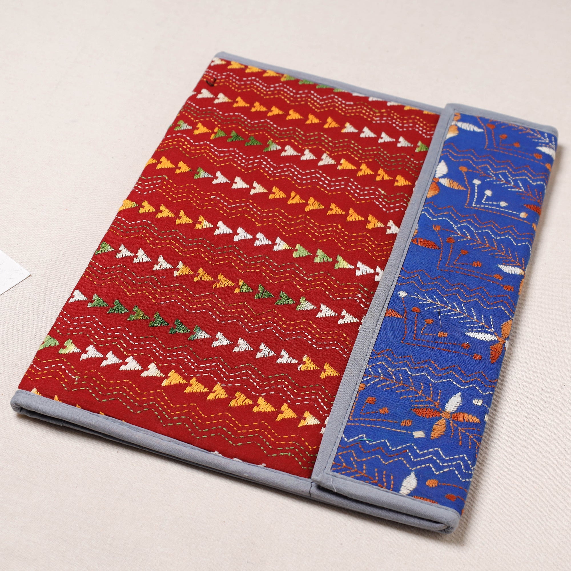 ASALKAAR Bengal Kantha Work Handcrafted File Folder - view 2