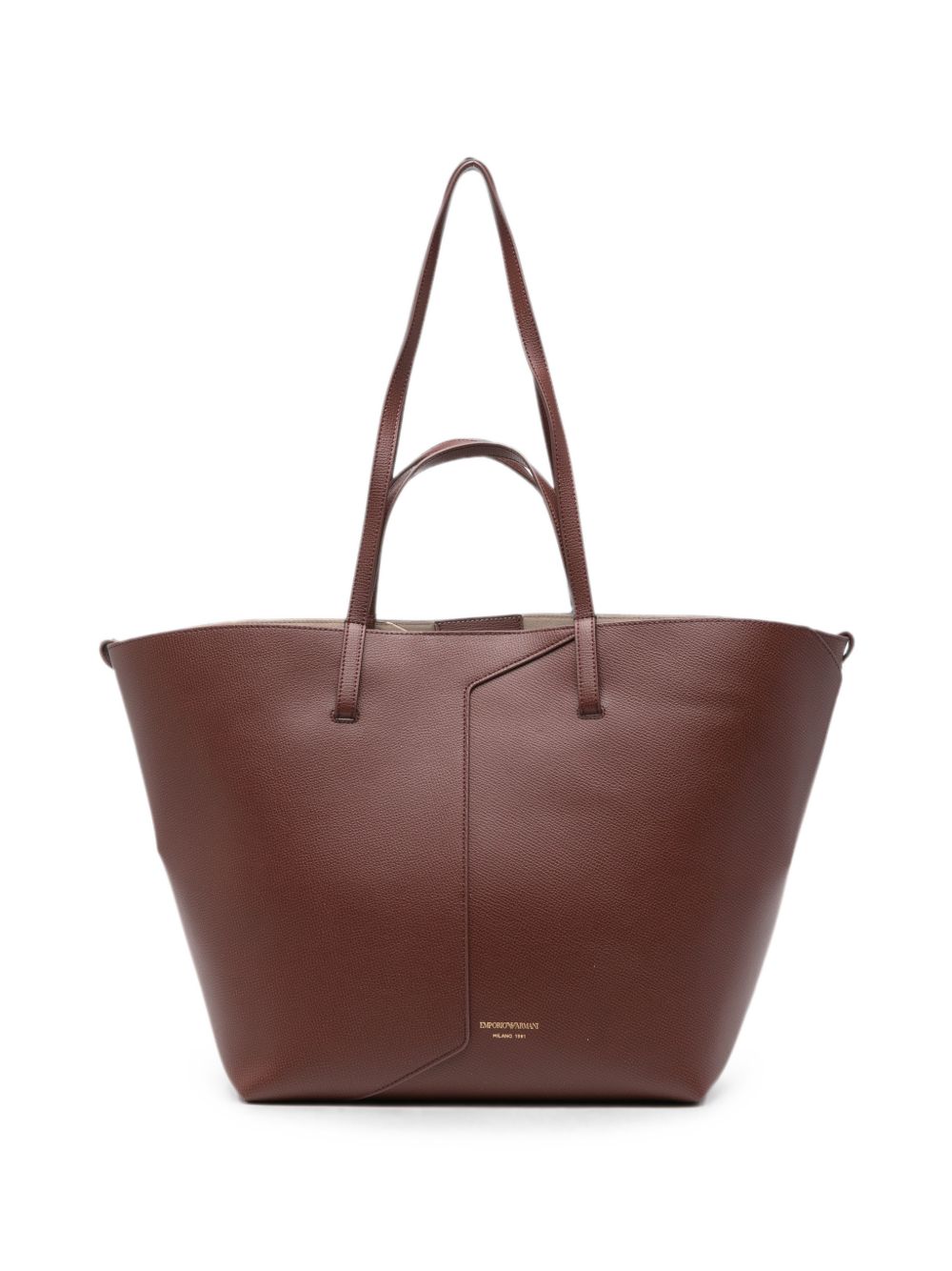 Emporio Armani Leather Tote Bag – 100% Bovine Leather