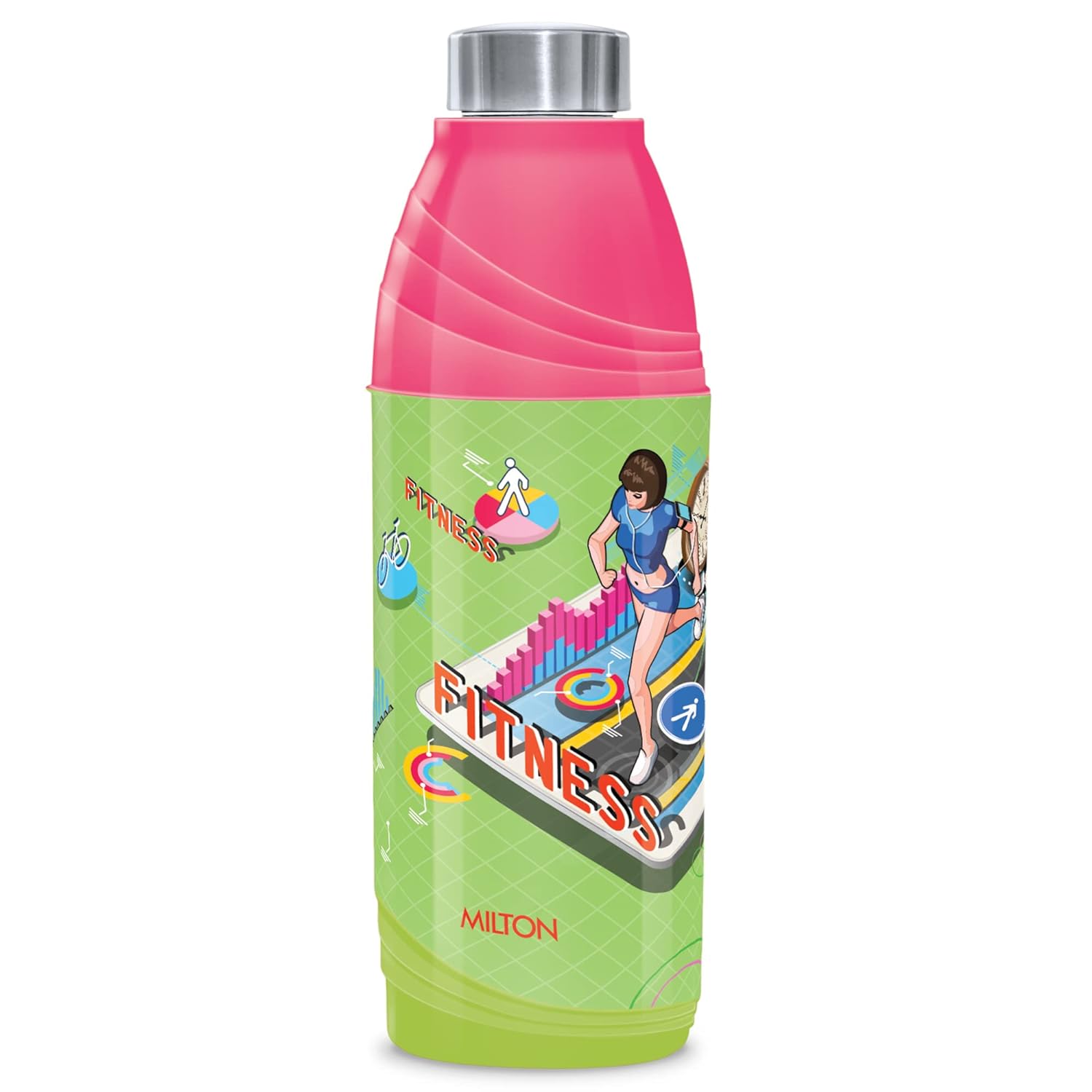 New Kool N Sporty Kids Water Bottle (Milton) – Green