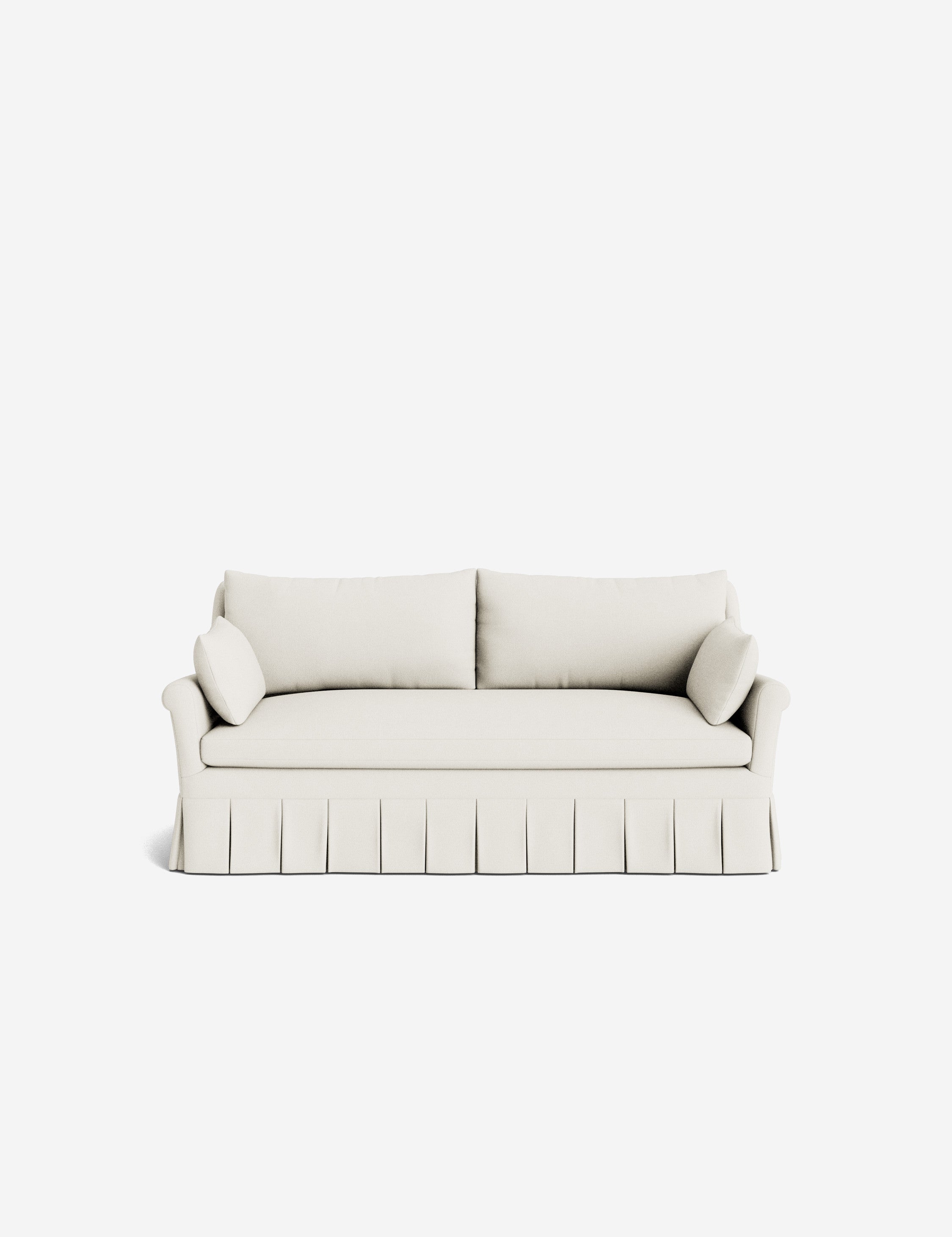 Lulu and Georgia Portola Rolled Arm Pleated Sofa - view 160