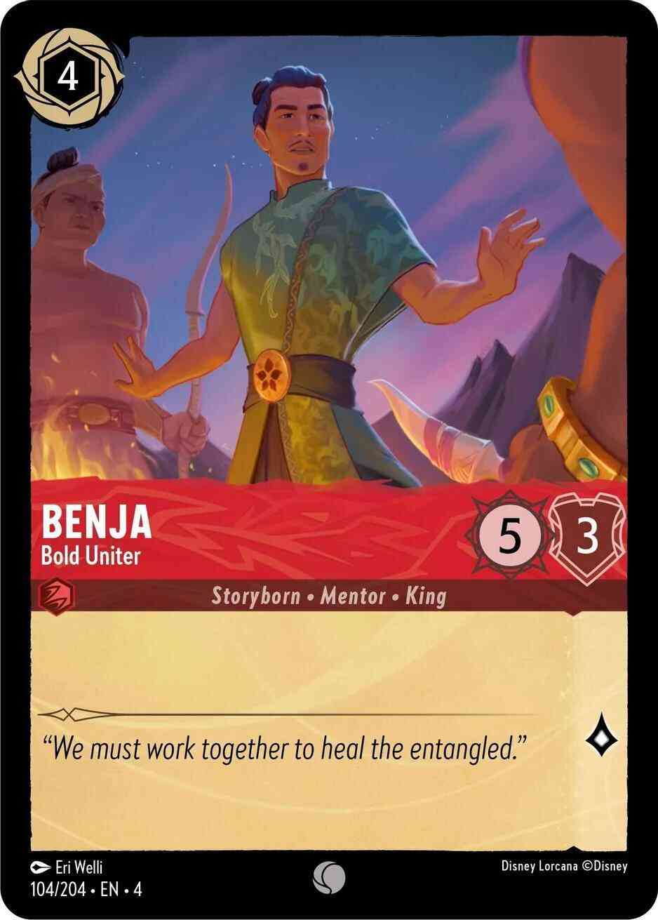 Lorcana Benja - Bold Uniter - 104/204 [Ursula's Return] [Non-Foil]