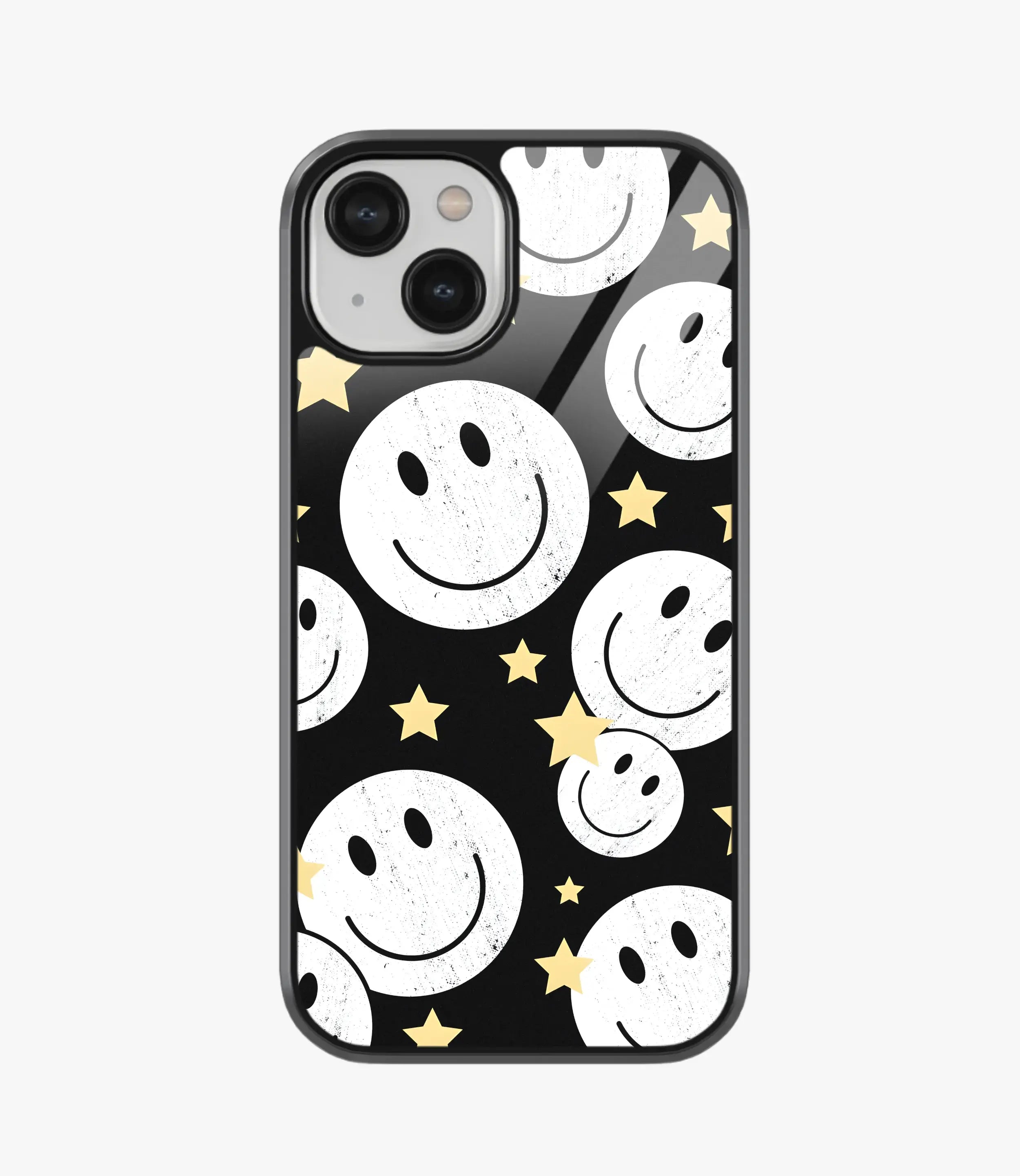 The Case Company Star Smiley Glass Case