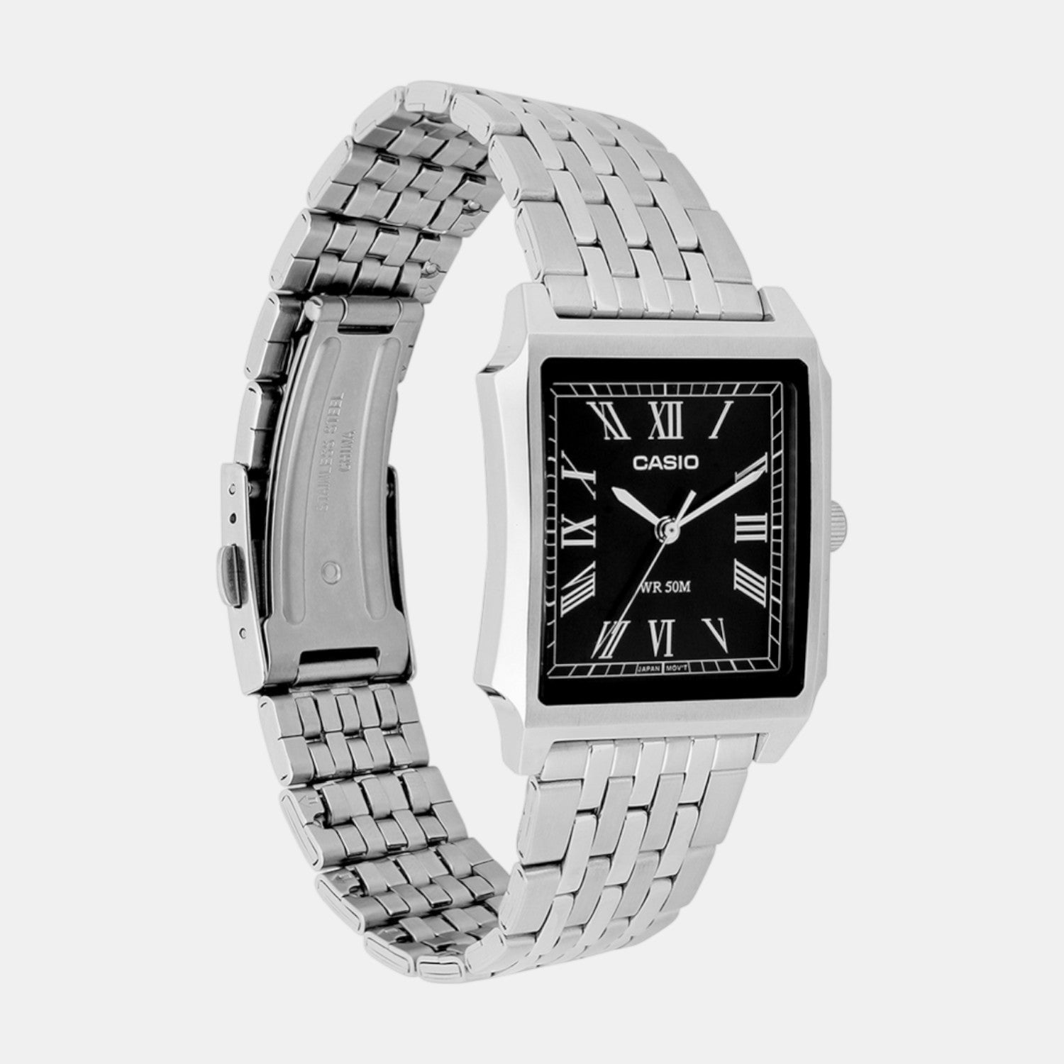 Casio Enticer Men Quartz Black Dial Analog Stainless Steel Watch A2471 - view 2