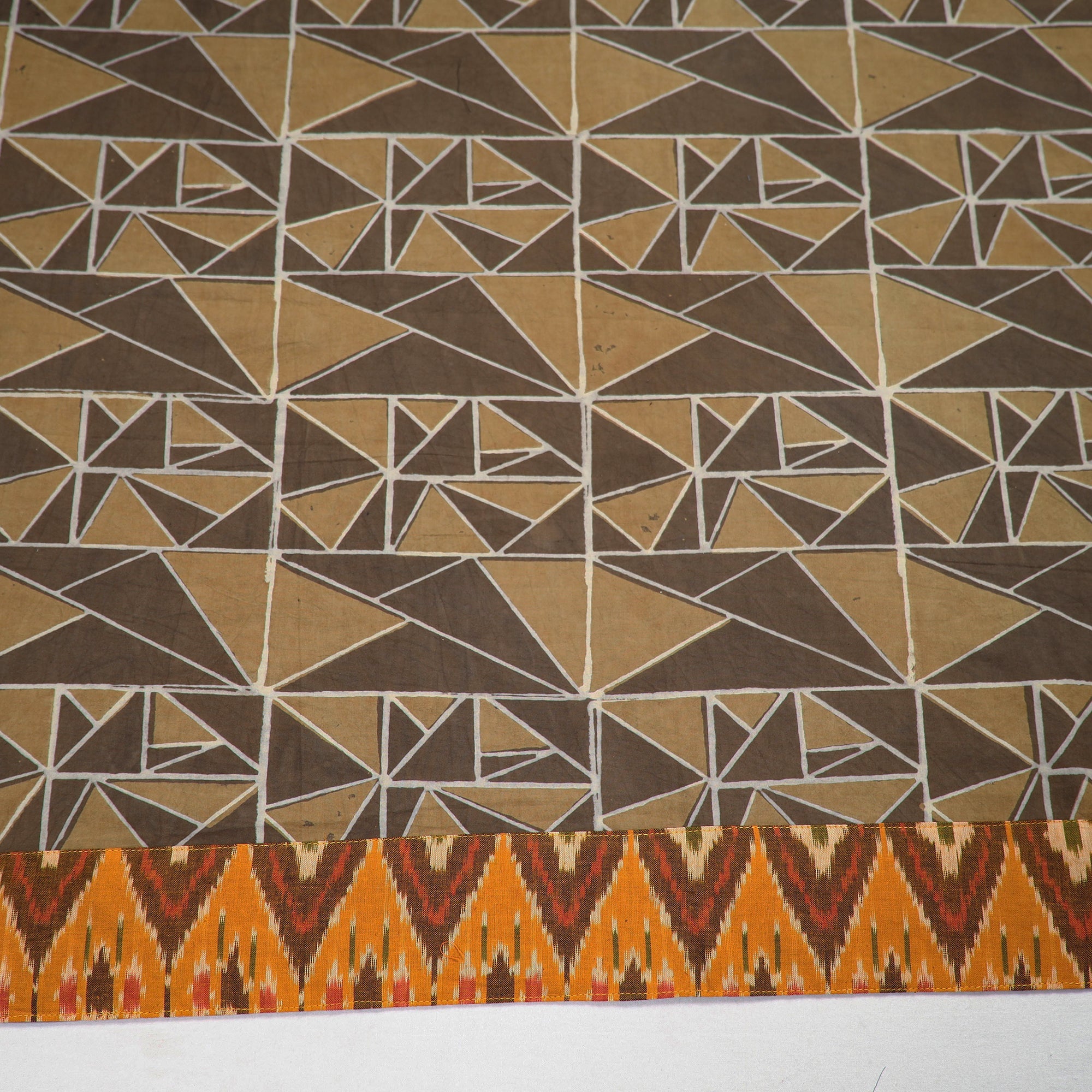 NOORI BAZAR Brown - Akola Block Printed Cotton Blouse Piece 112 - view 4