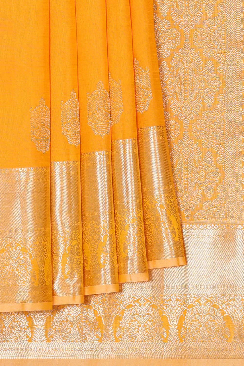 Kalanjali Kanchi Pattu Yellow Saree – Women's