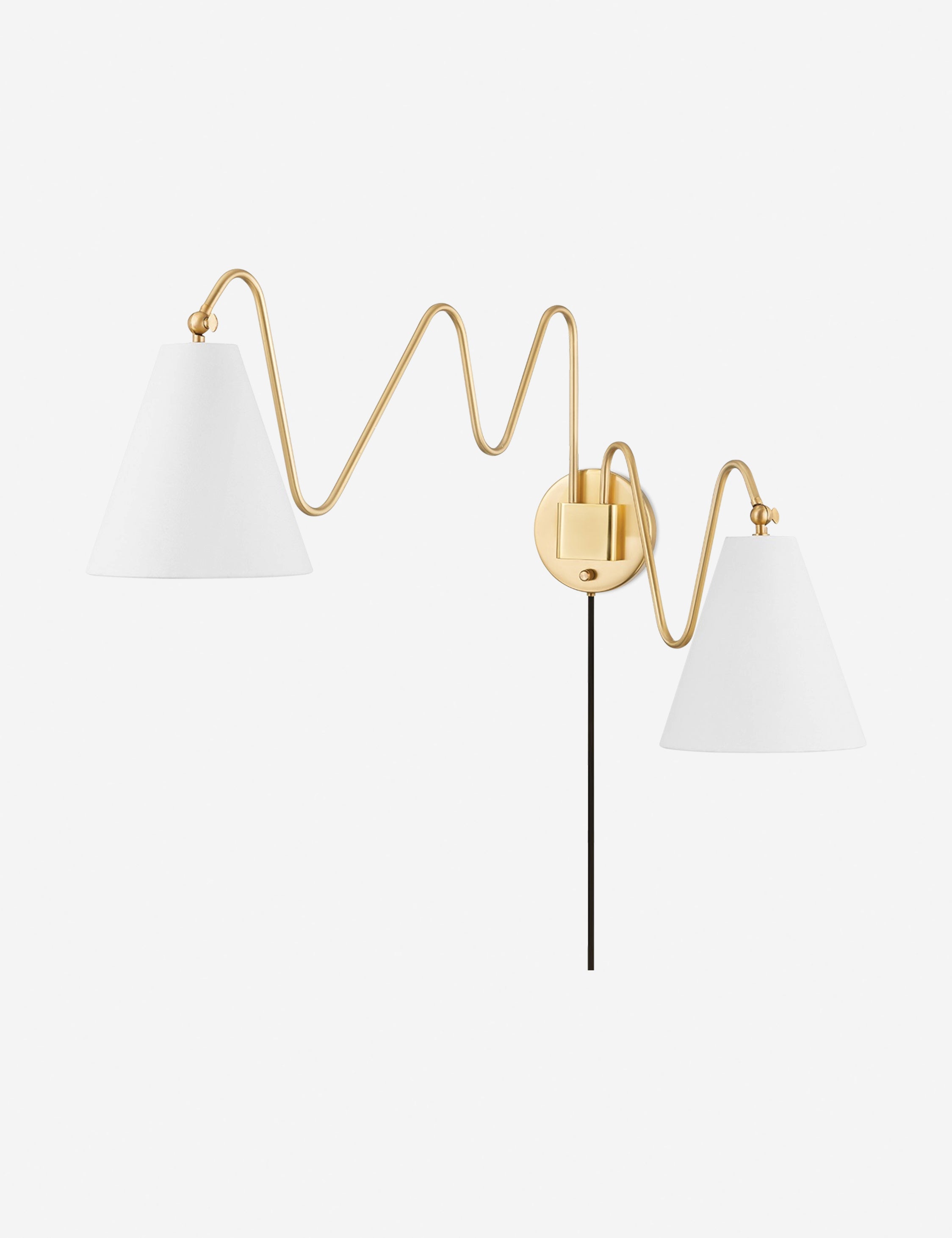 Lulu and Georgia Dellon Double Plug-In Sconce - view 2