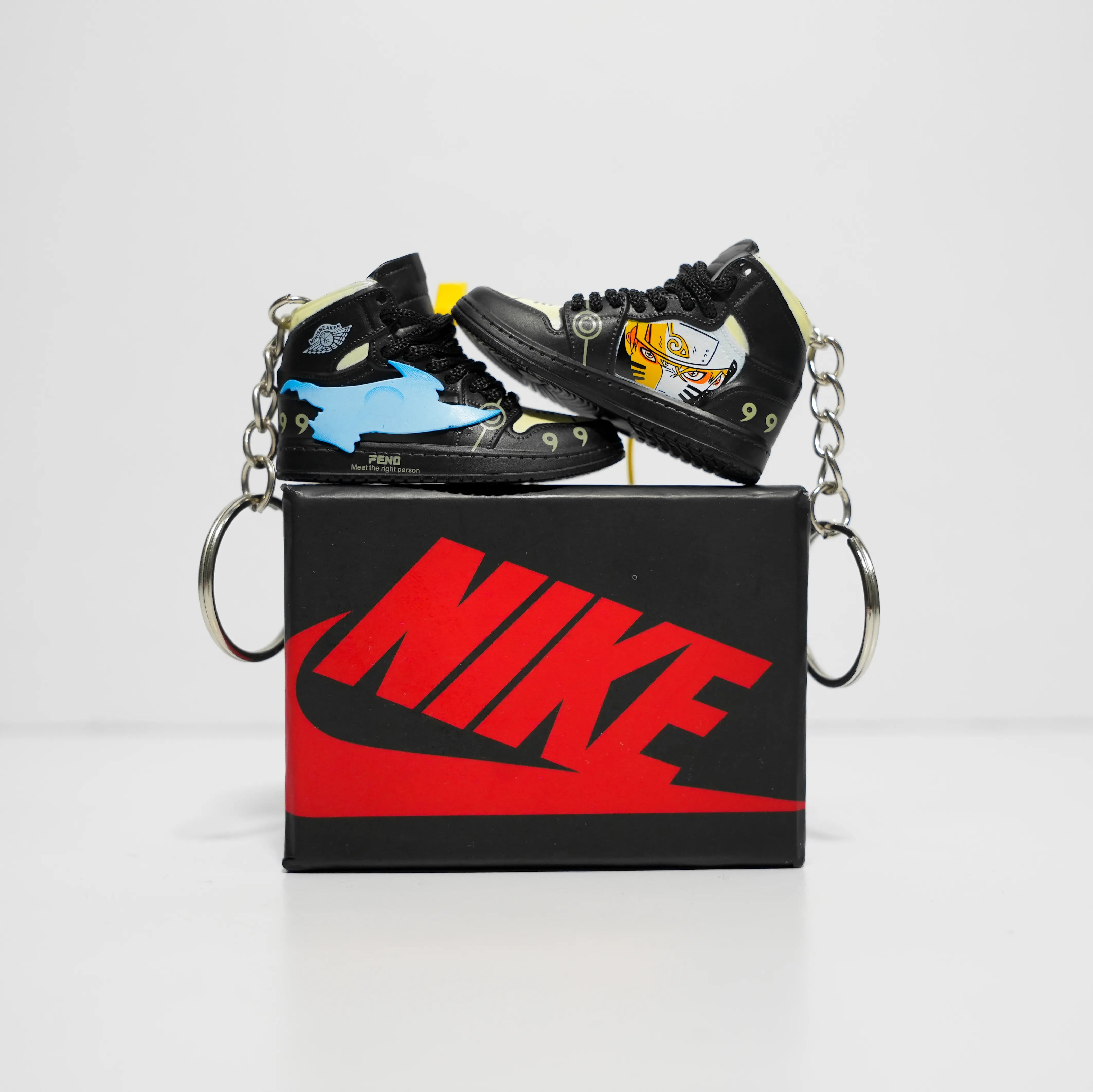 Kicks Machine 3D Sneaker Keychain With Box - Naruto Inspired