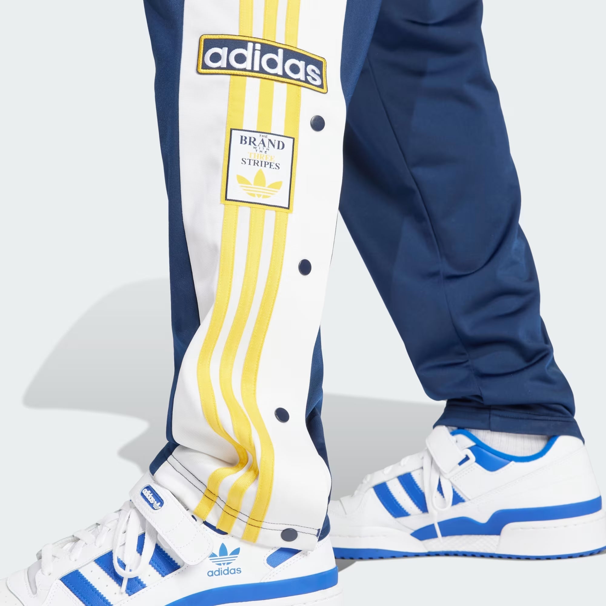 Adidas Originals | ADICOLOR CLASSICS ADIBREAK PANTS { NIGHT INDIGO/BOLD GOLD/WHITE - view 3
