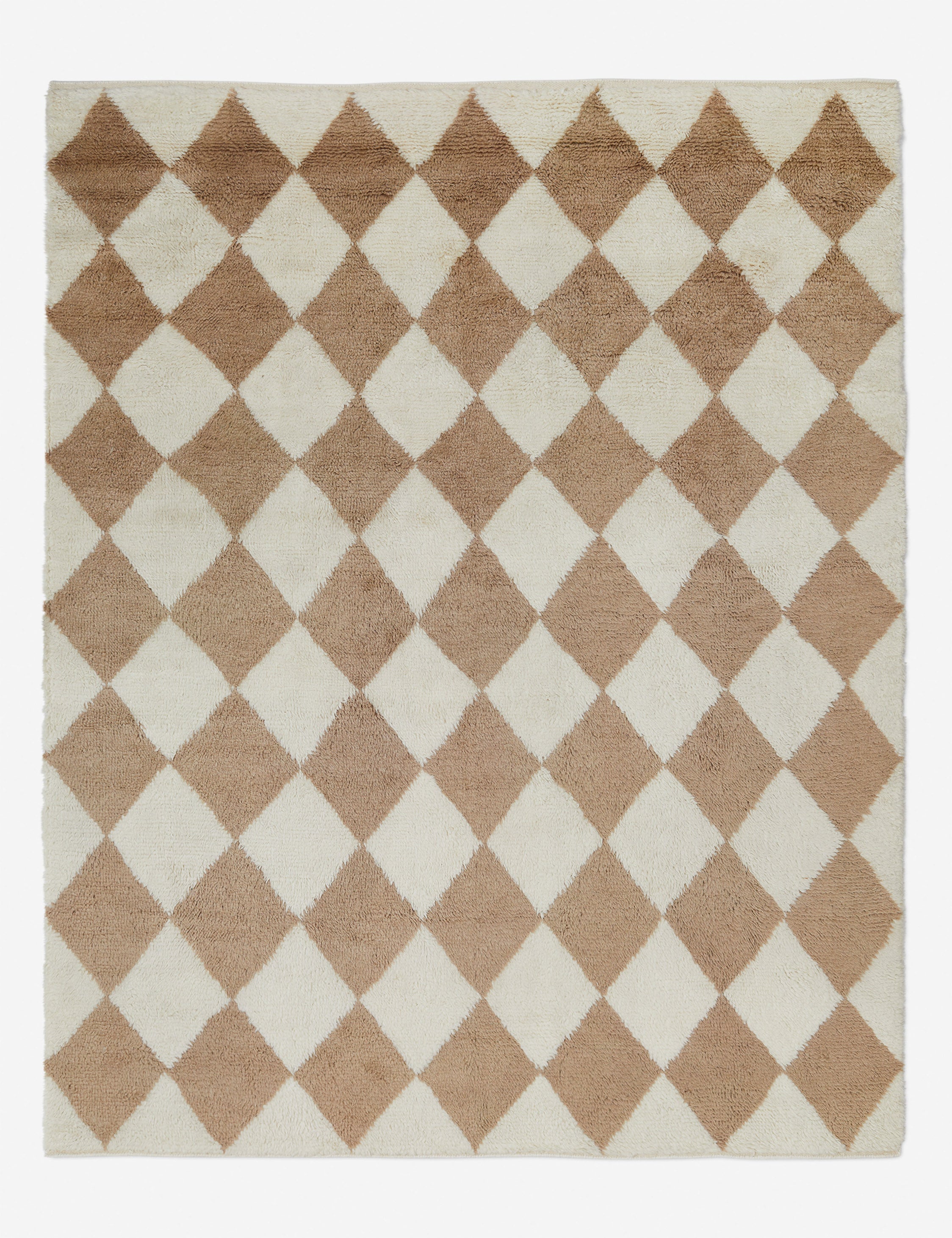 Lulu and Georgia Cariad Hand-Knotted Wool Moroccan Shag Rug