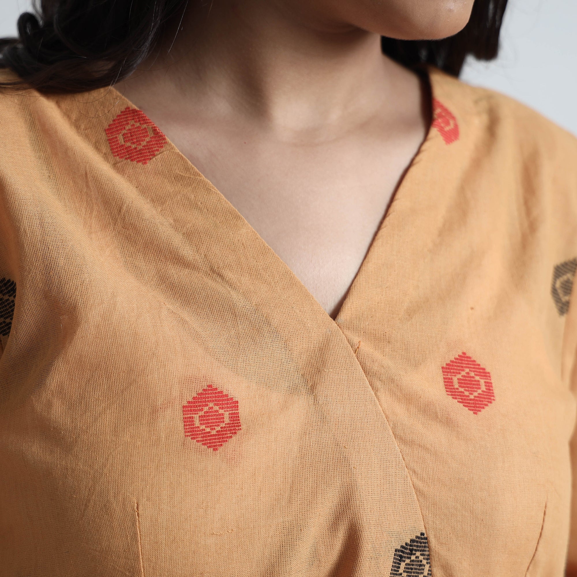 ITOKRI CASUALS Beige - Exquisite Jacquard Cotton Dress - view 5