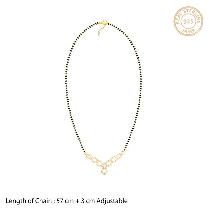 GIVA Jewellery Golden Trifecta Love Mangalsutra Set - view 7