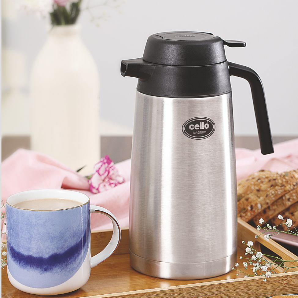 Cello Magnum Insulated Steel Carafe, 1600ml