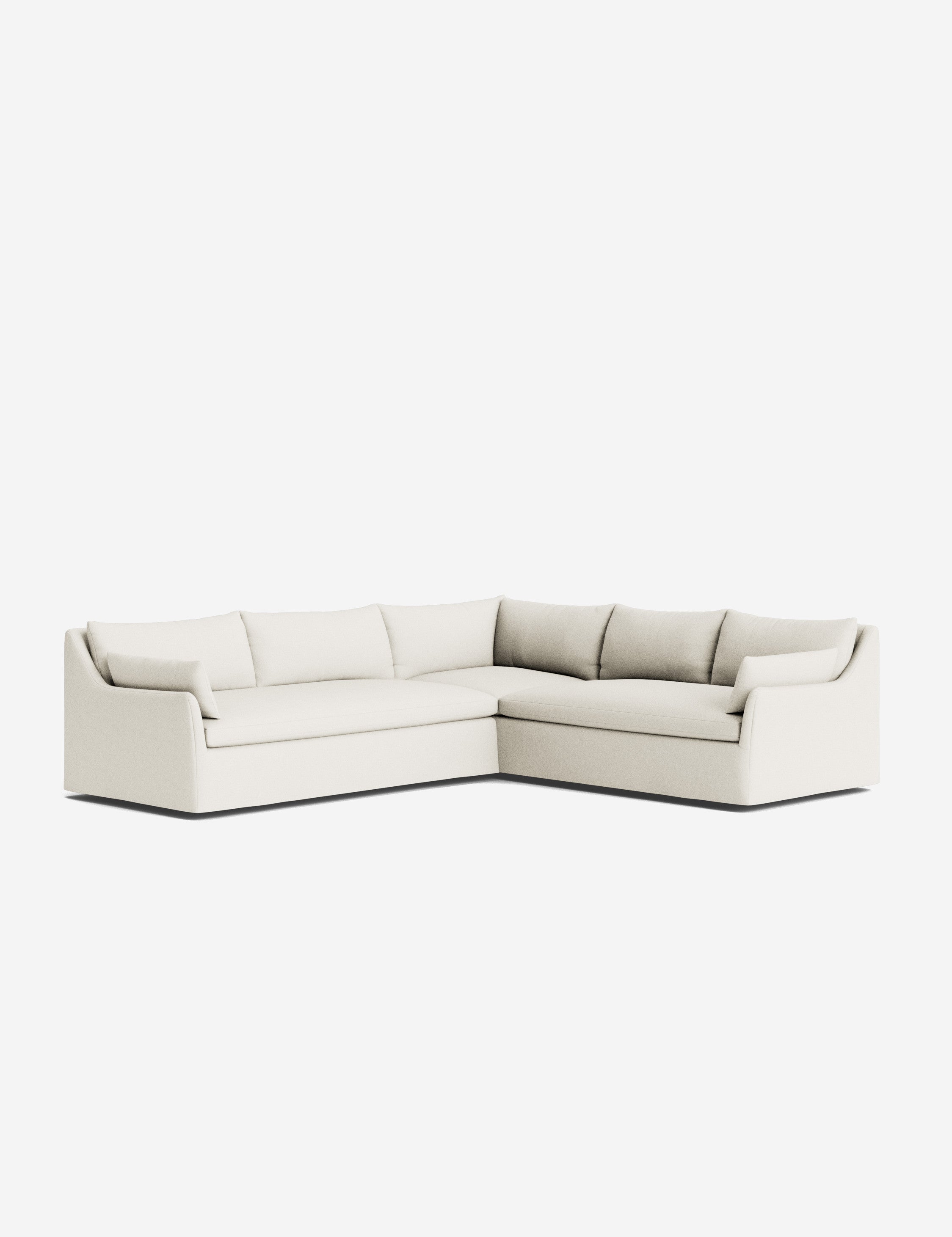 Lulu and Georgia Portola Luxe Depth Slipcover Corner Sectional Sofa - view 67