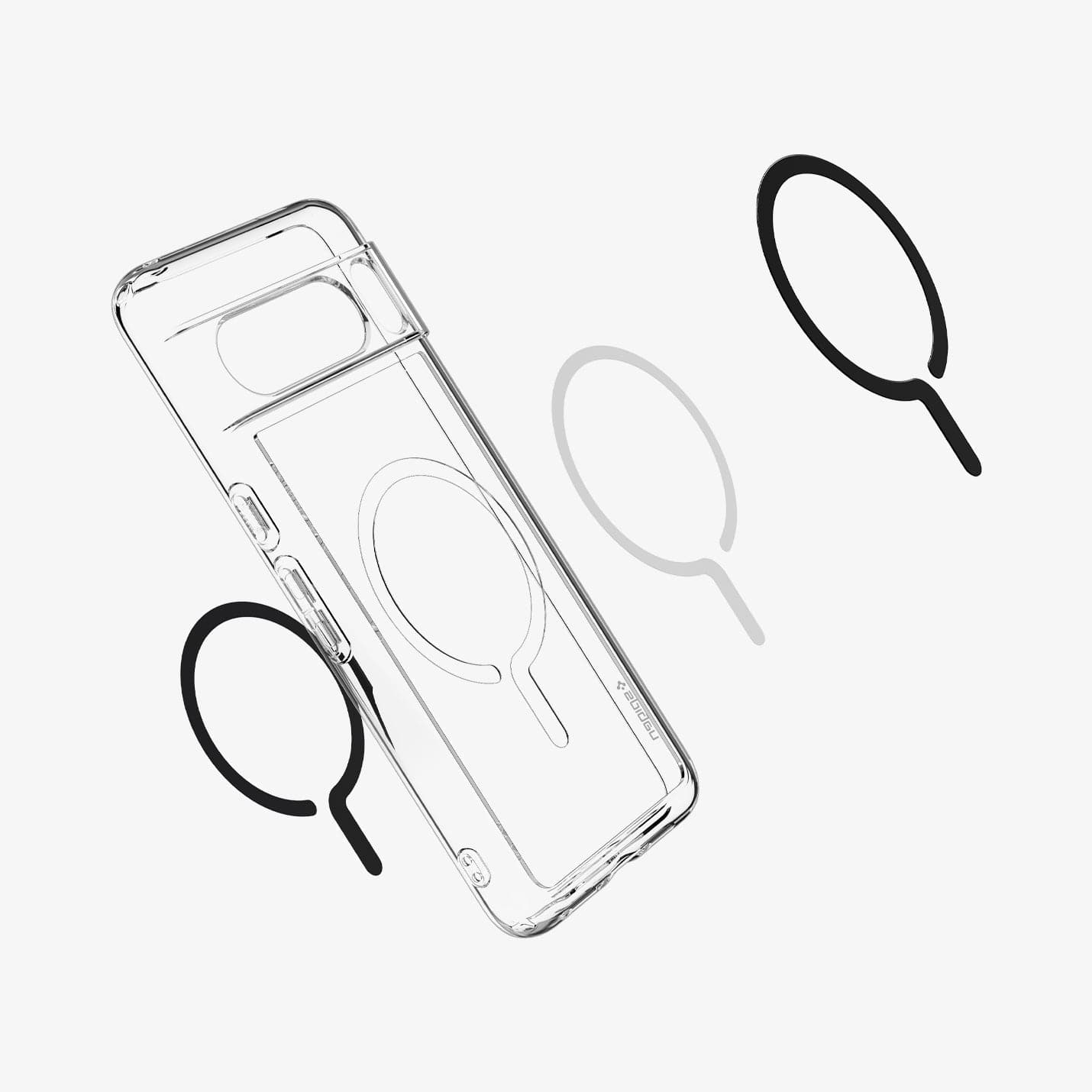 Pixel 8 Series - Ultra Hybrid Metal Ring (MagFit) - view 3