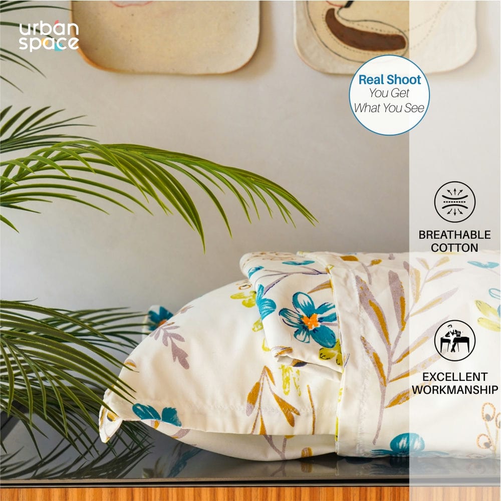 Urban Space -Home Furnishing Store Fitted King Size Cotton Bedsheet - France - Blue - view 5