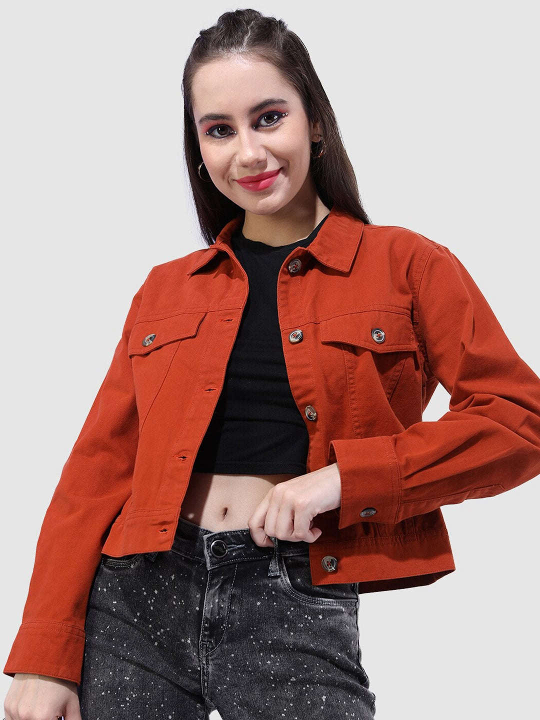 Freehand By The Indian Garage Co Women Trucker Jacket