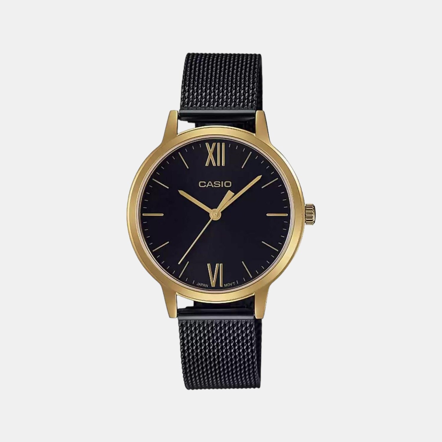 Casio Enticer Women Quartz Black Dial Analog Stainless Steel Watch A1790