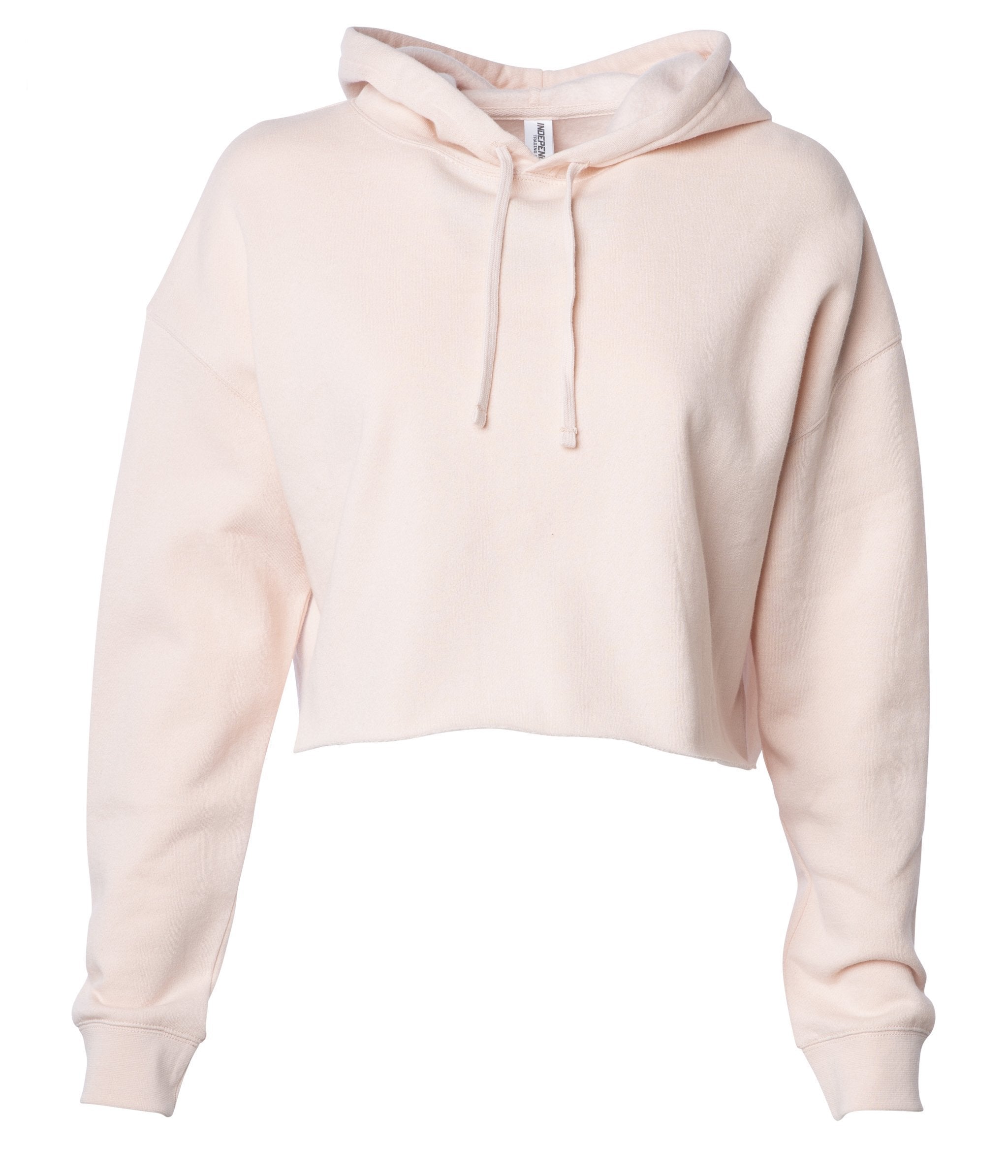 Independent Trading Company Women's Lightweight Crop Hooded Pullover - view 7