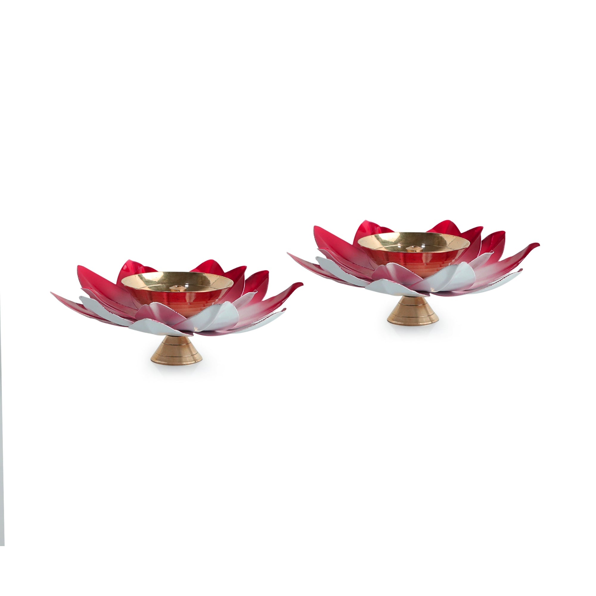 EXCLUSIVELANE 'Jugnu Lotus' Iron Tea Light Holder (Set of 2) - view 3