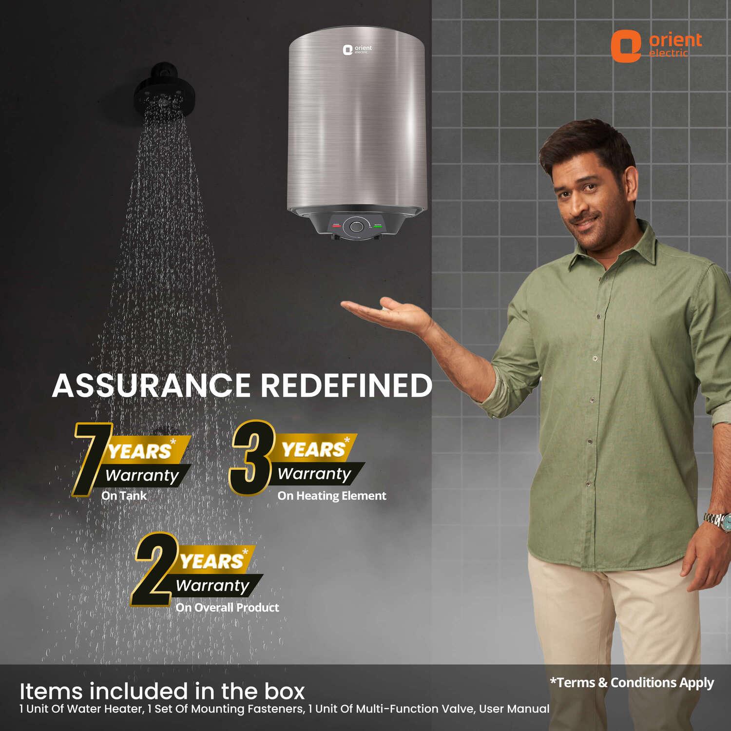 Orient Electric Evapro PC 5-Star Water Heater (Geyser) | Glassline Coated Tank | Suitable for High-rise Buildings | Free Installation - view 4