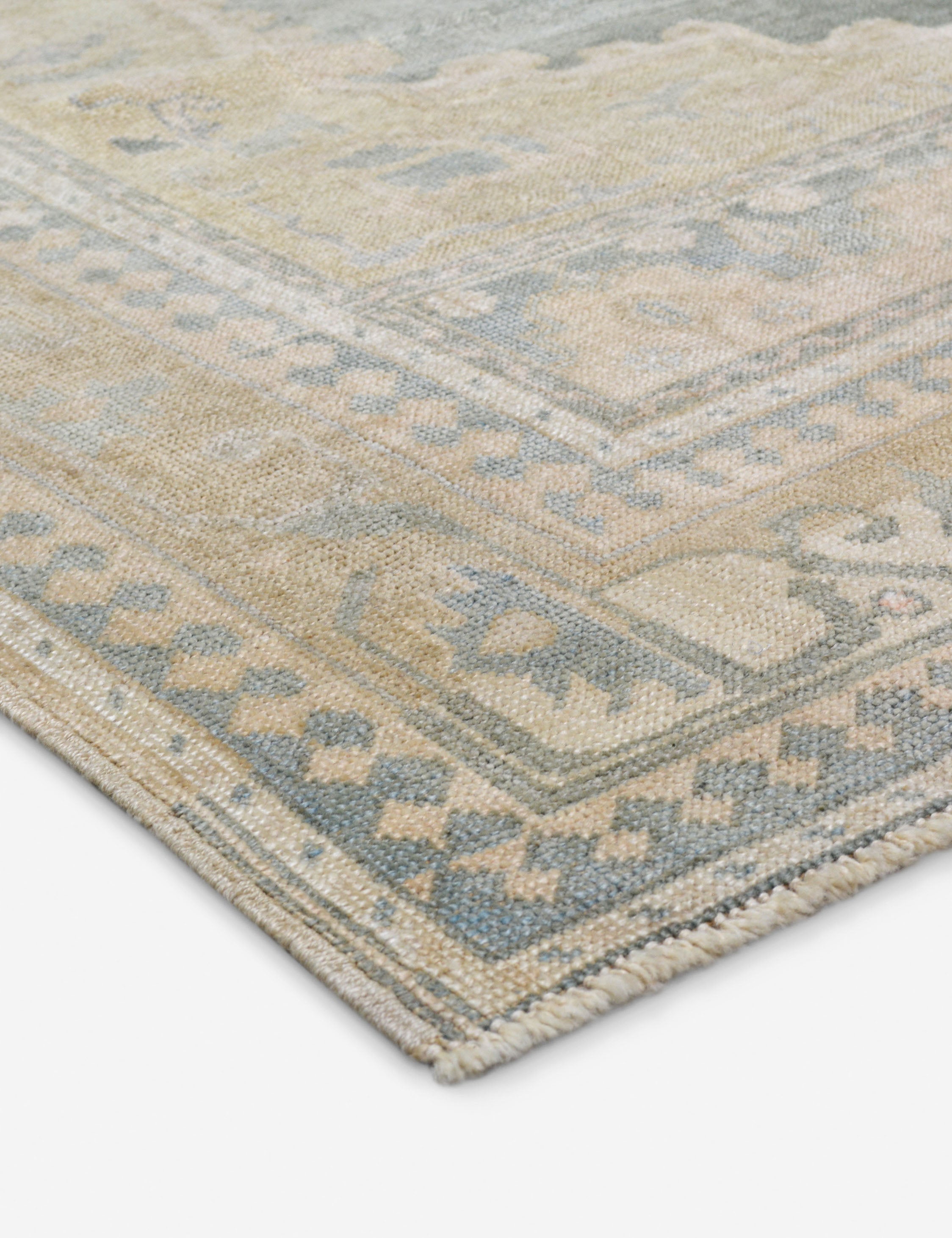 Lulu and Georgia Vintage Turkish Hand-Knotted Wool Rug No. 417, 5'4" x 9'6" - view 2