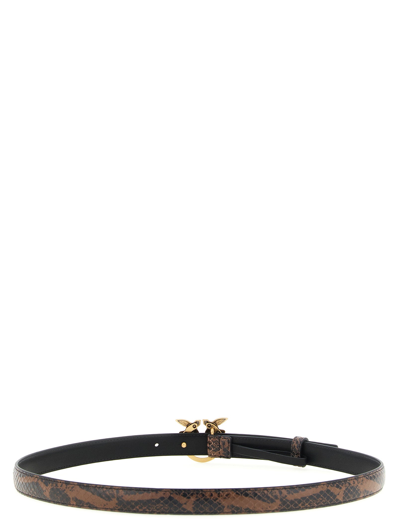 Pinko Python Print Leather Belt - view 2