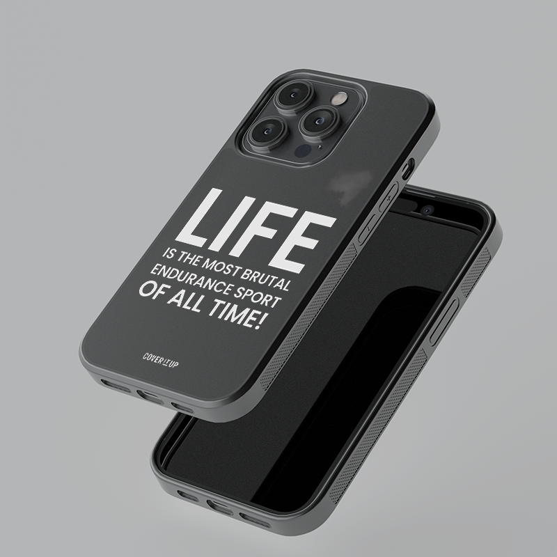 Cover It Up Life Is The Most Brutal Glass Case - view 4