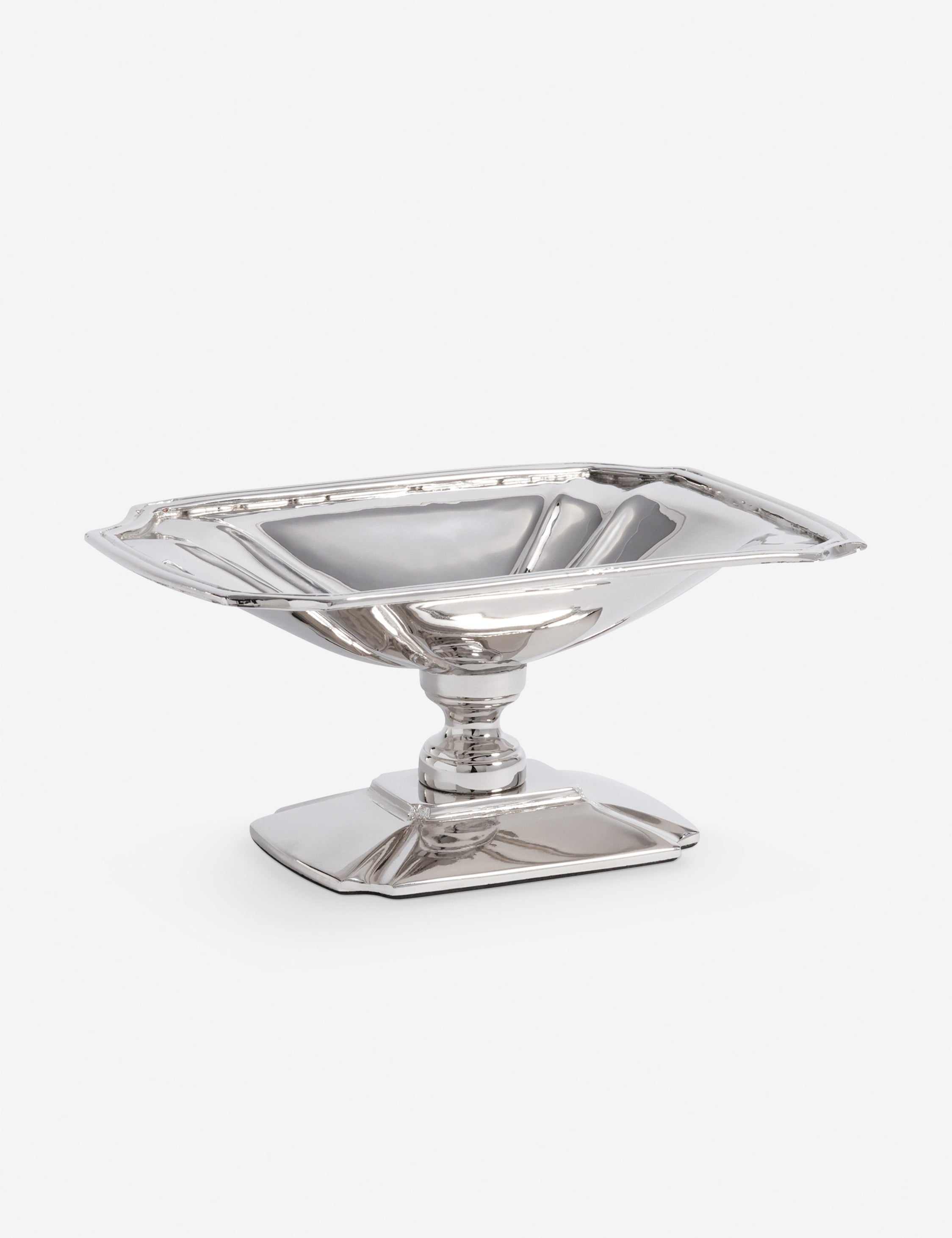 Lulu and Georgia Albiero Footed Dish – Polished Nickel