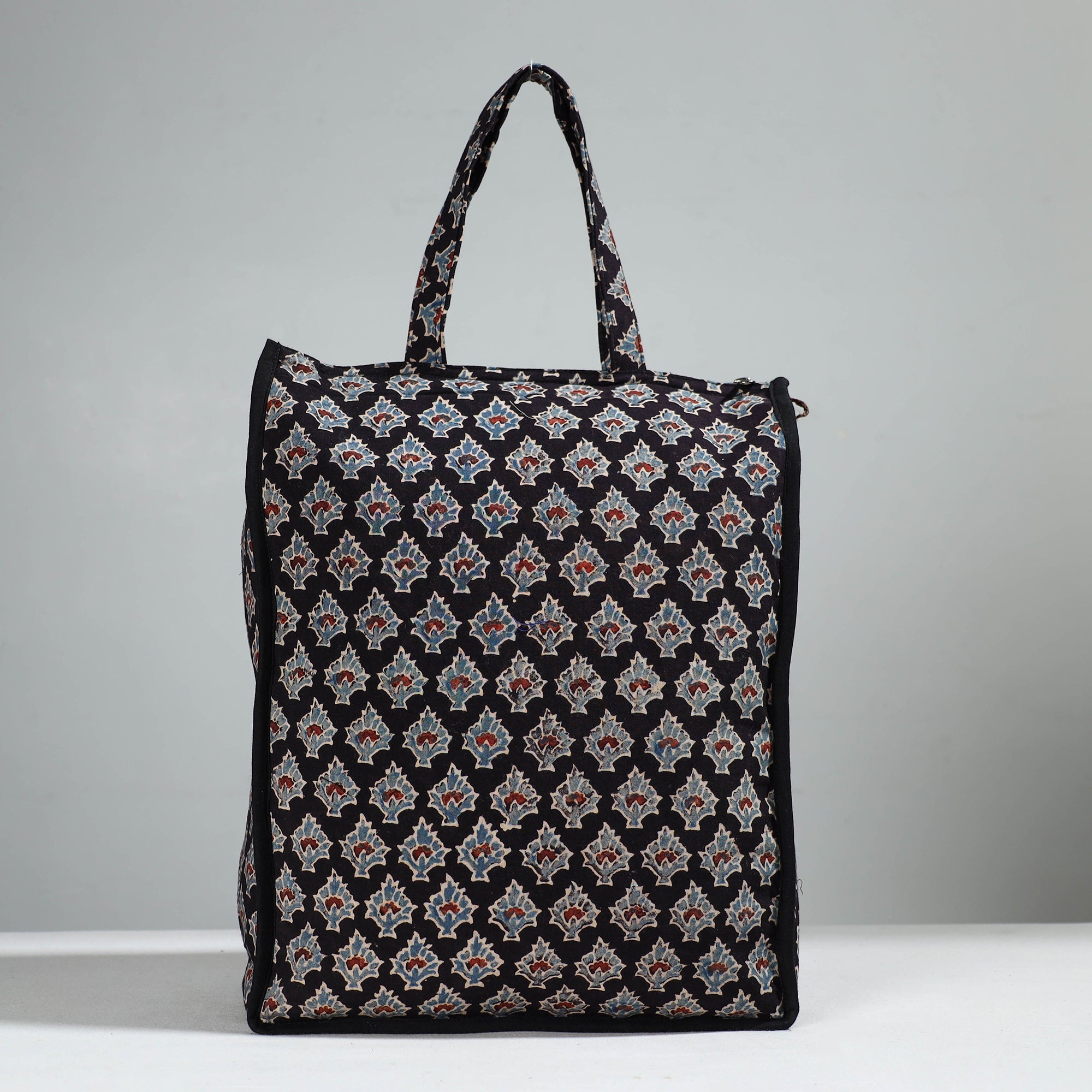 NOORI BAZAR Black - Handcrafted Cotton Shopping Bag 15