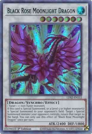 Yu-Gi-Oh! Black Rose Moonlight Dragon (Green) - LDS2-EN112 - Ultra Rare - 1st Edition
