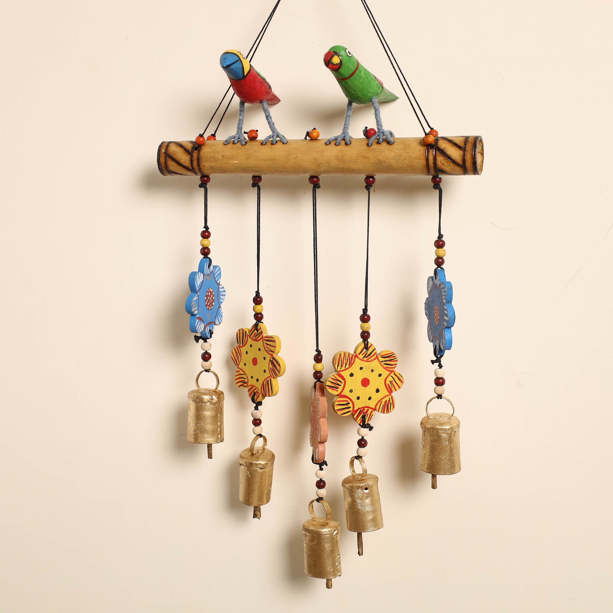 ITOKRI CRAFTS INITIATIVE Bird - Hand-Carved Wooden Home Decor Hanging 01 - view 2