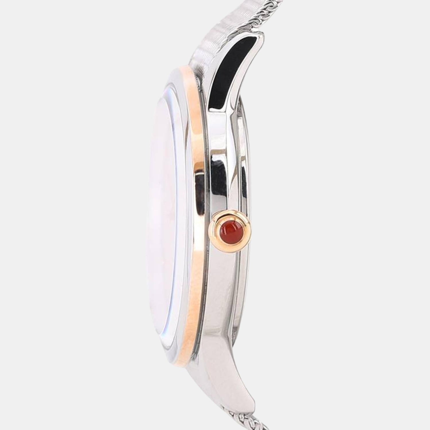 Citizen L Women Eco-Drive Mother Of Pearl Dial Analog Stainless Steel Watch EM0816-88Y - view 2
