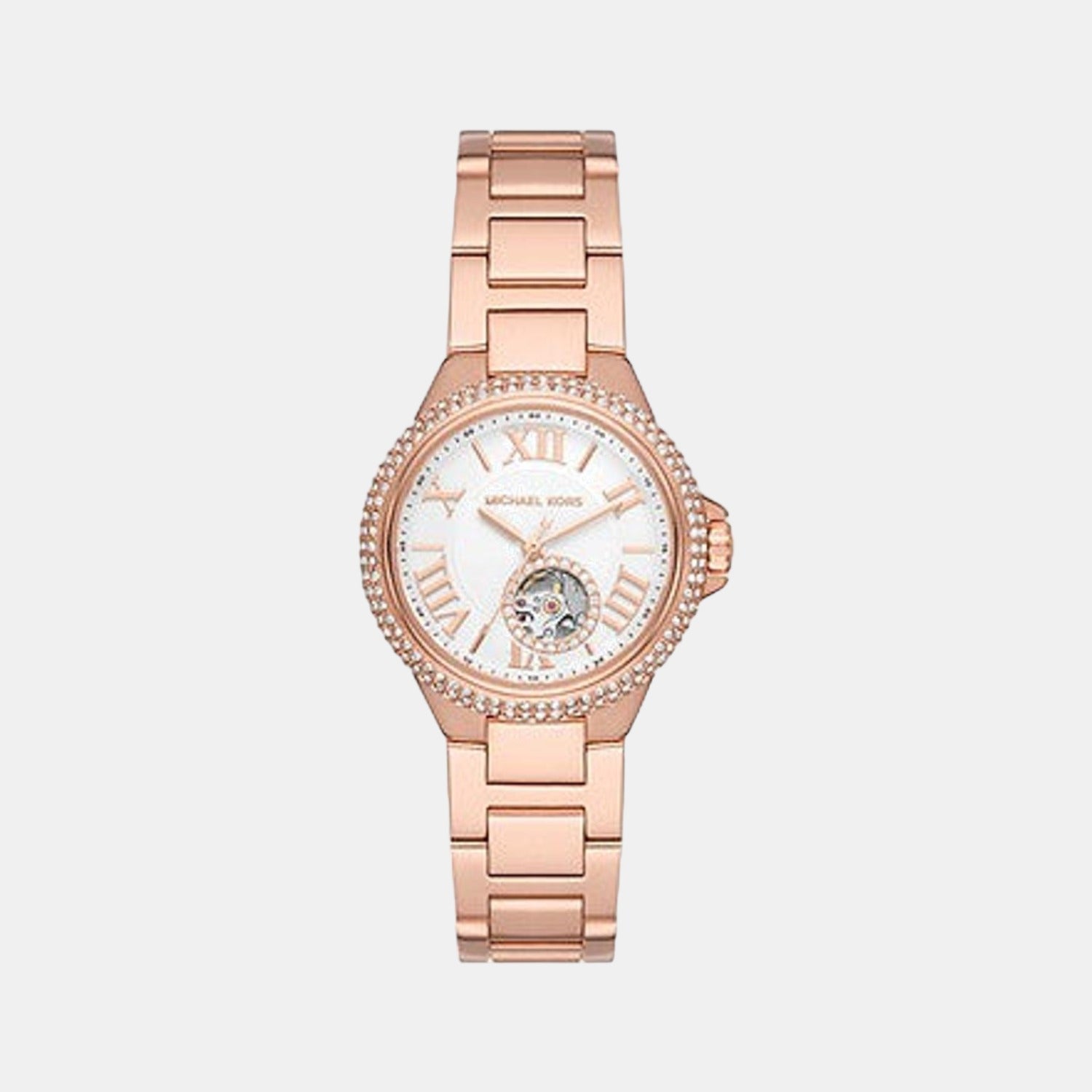 Michael Kors Camille Women Quartz White Dial Analog Stainless Steel Watch MK9051