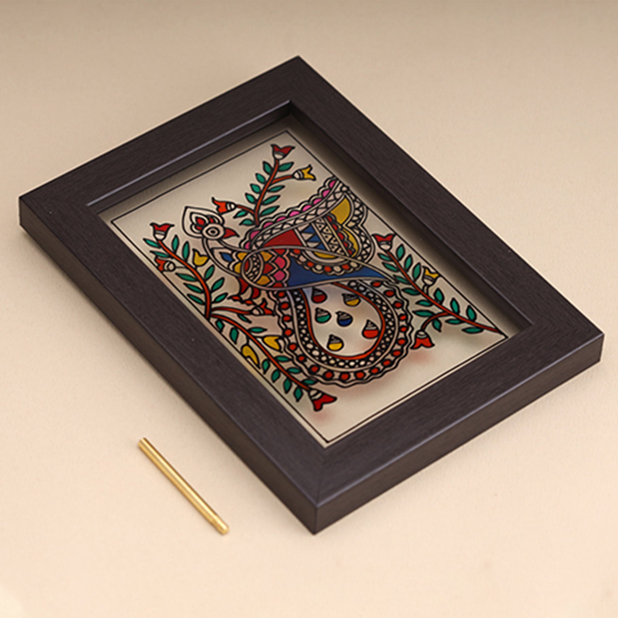 INDIHANDS Anshuk- The Madhubani Art Wall Art Frame - view 5