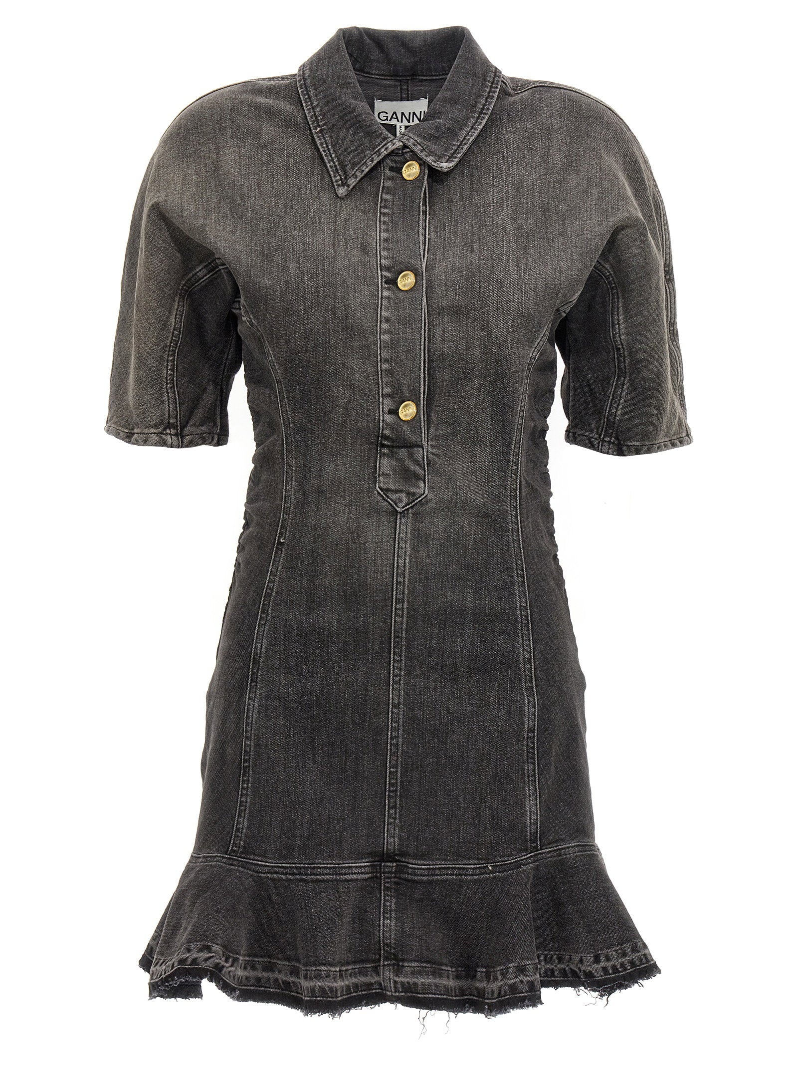 Ganni Tint Edge Dress – 99% cotton, 1% elastane