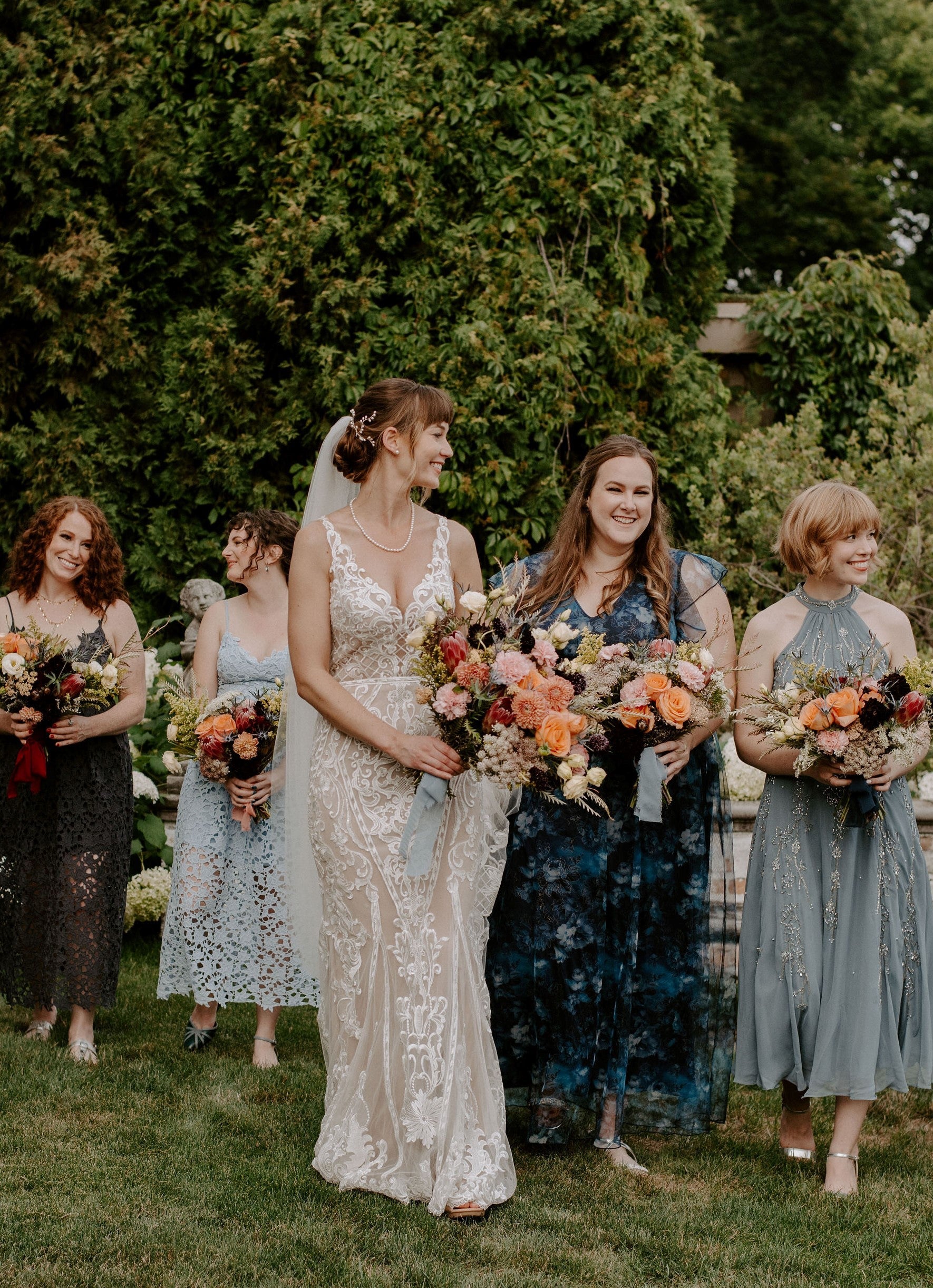 fiftyflowers.com A Romantic Museum Wedding with Bright DIY Flowers - view 10