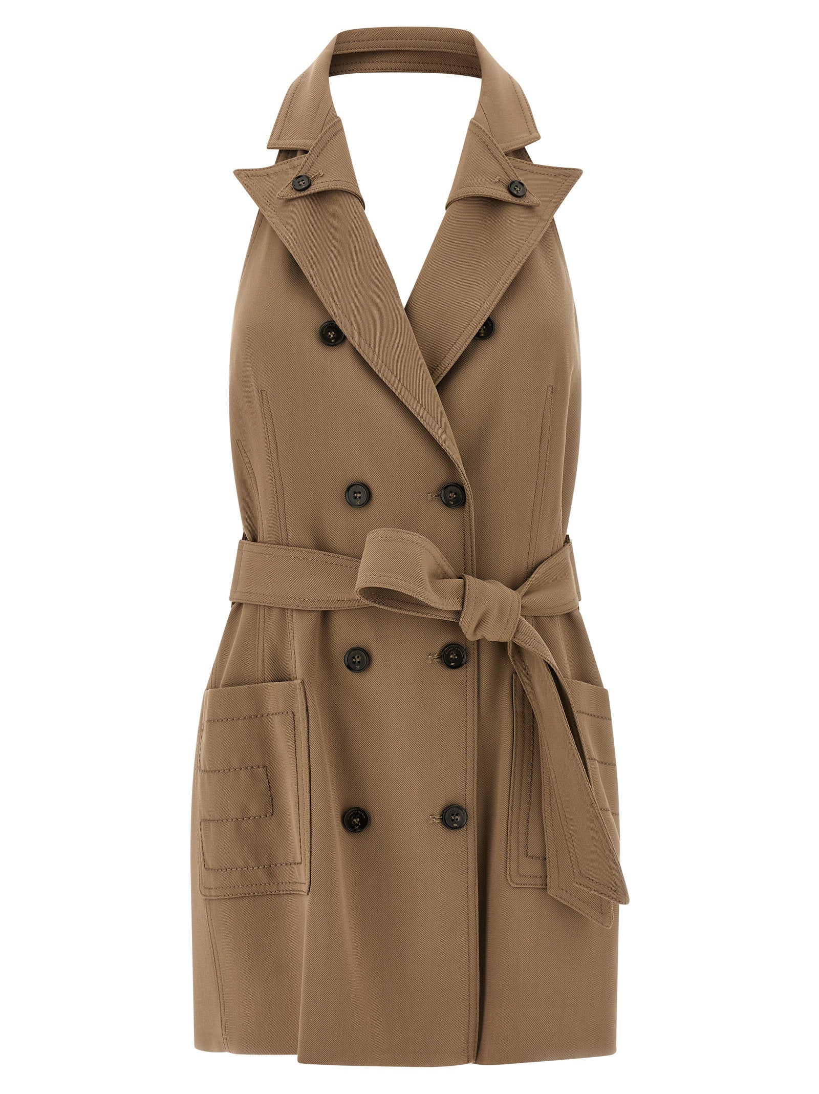 Elisabetta Franchi Vest Dress – 98% viscose, 2% elastane