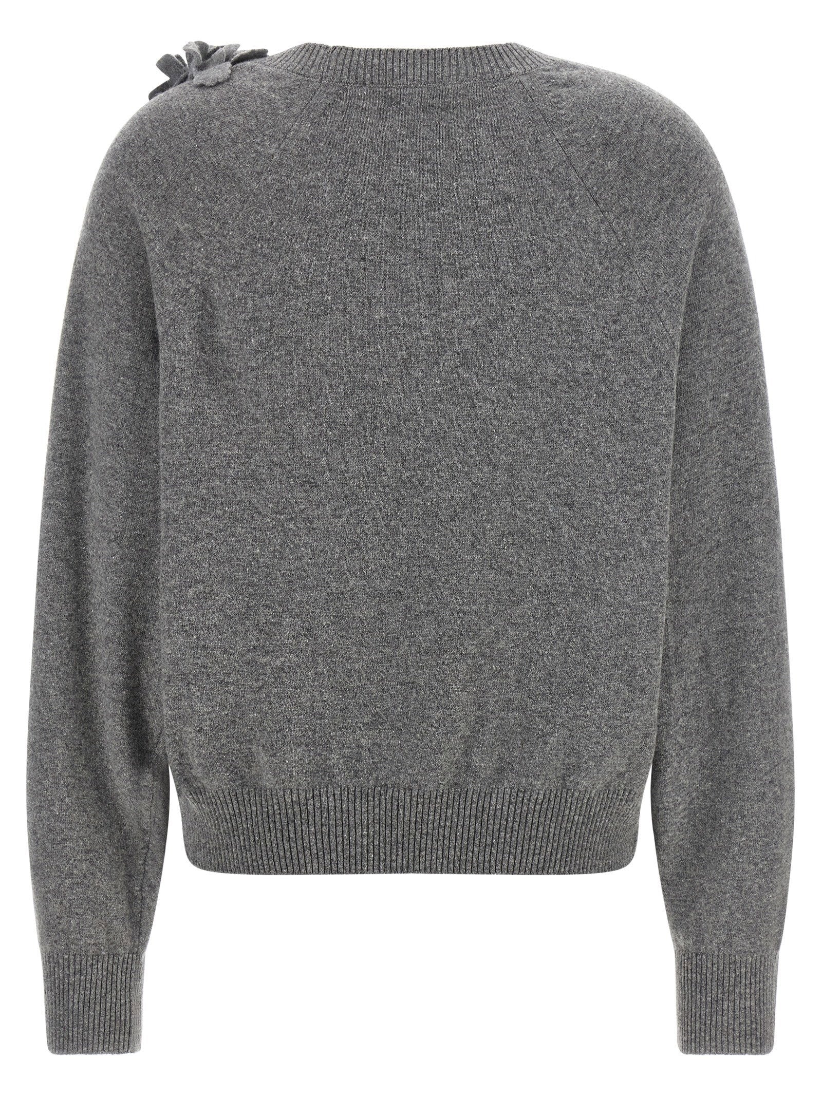 Alberta Ferretti Embroidered Flower Sweater – 100% virgin wool - view 2