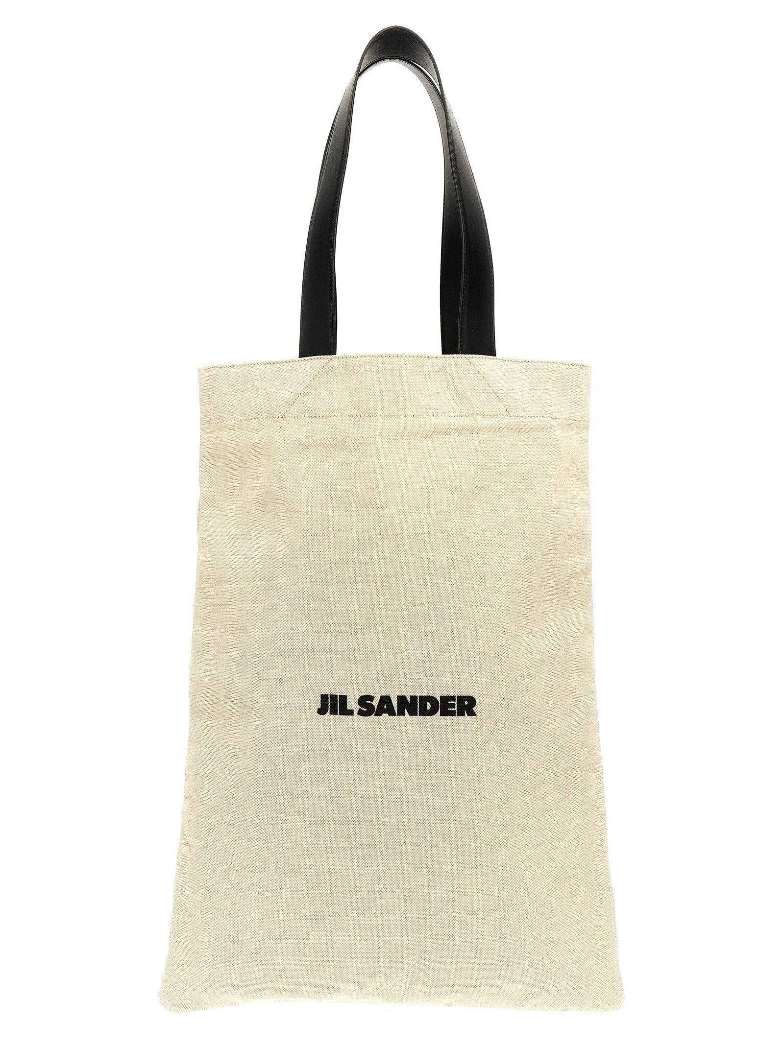 Jil Sander Flat Shopper Large Shopping Bag – 70% cotton, 30% linen
