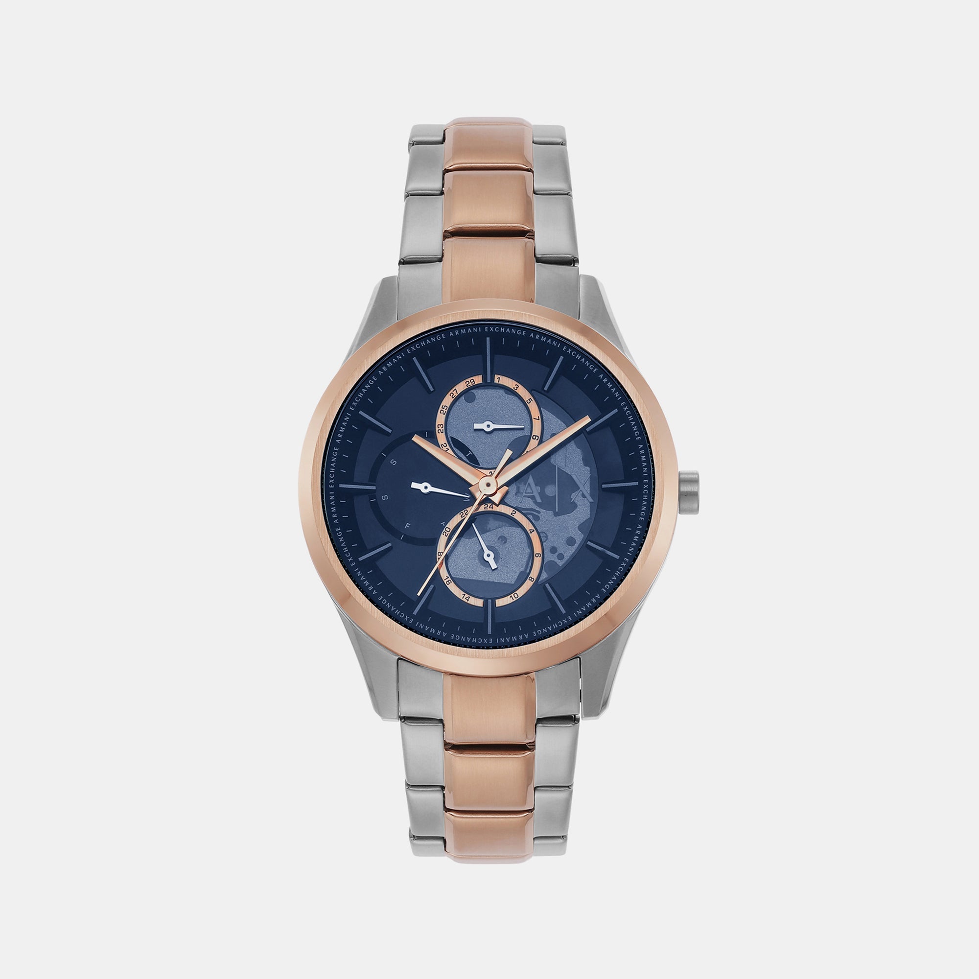 Armani Exchange Dante Men Quartz Blue Dial Chronograph Stainless Steel Watch AX1874