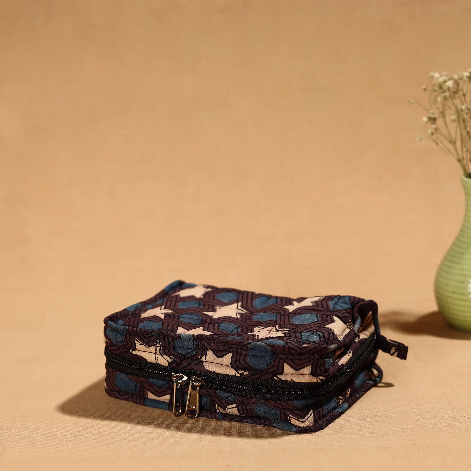 NOORI BAZAR Brown - Handmade 4 Pockets Cotton Jewelry Bag 41 - view 2