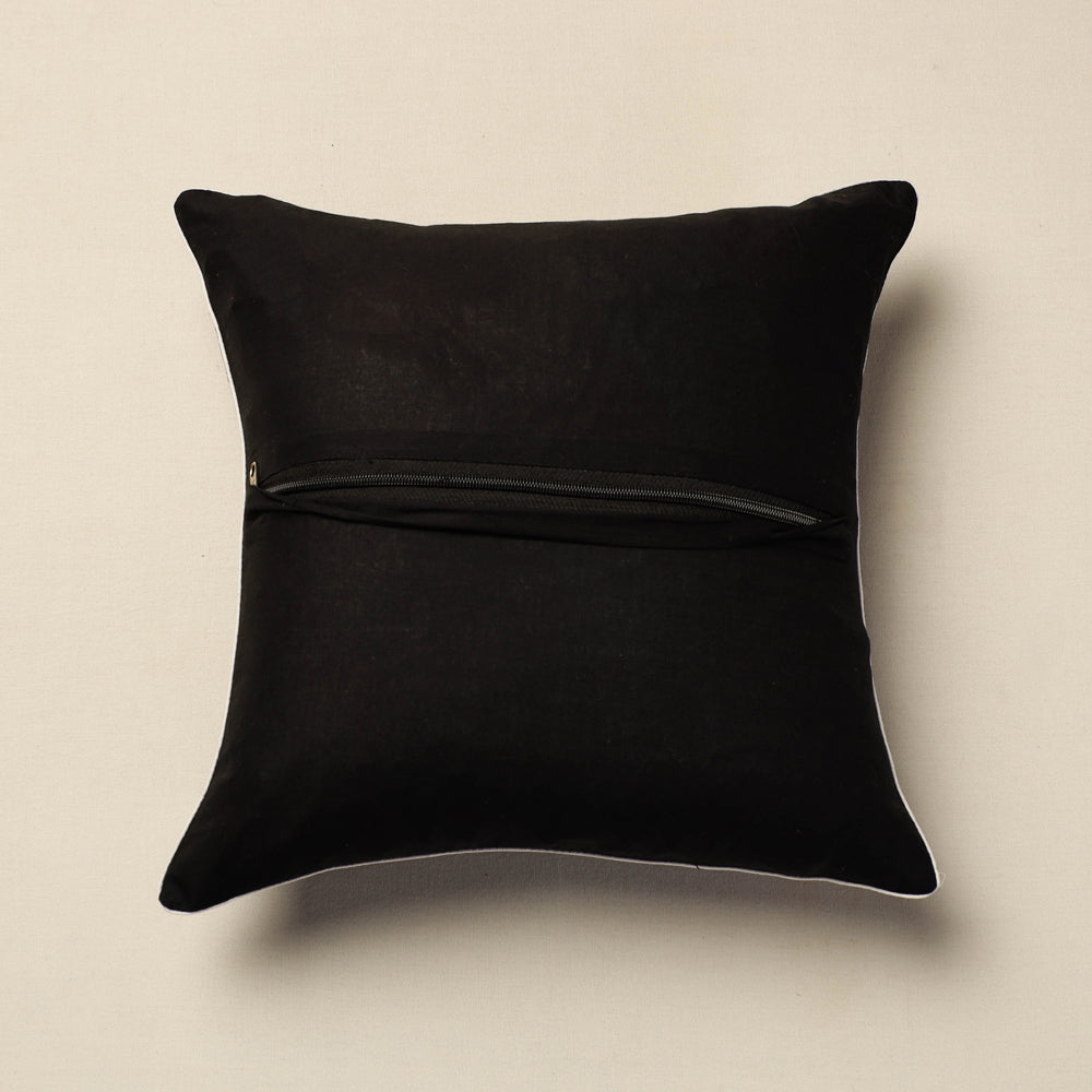SOUTH KARGHA Black - Pochampally Ikat Cotton Cushion Cover (16 x 16 in) - view 3