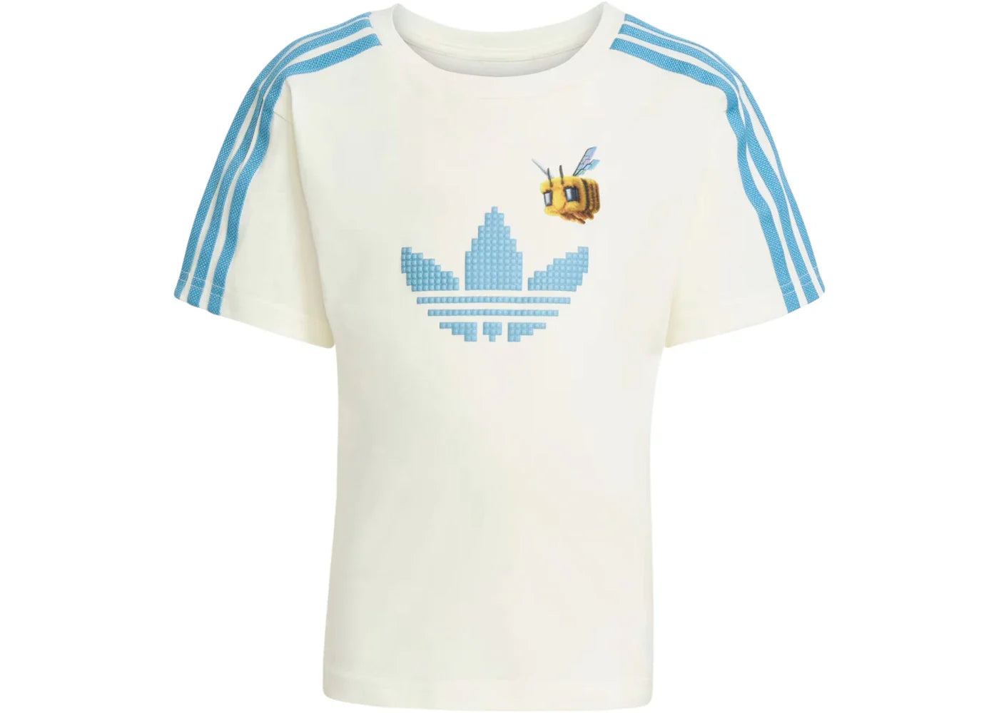 adidas Originals x Minecraft Kids Tee And Short Set Off White/Clear Blue - view 2