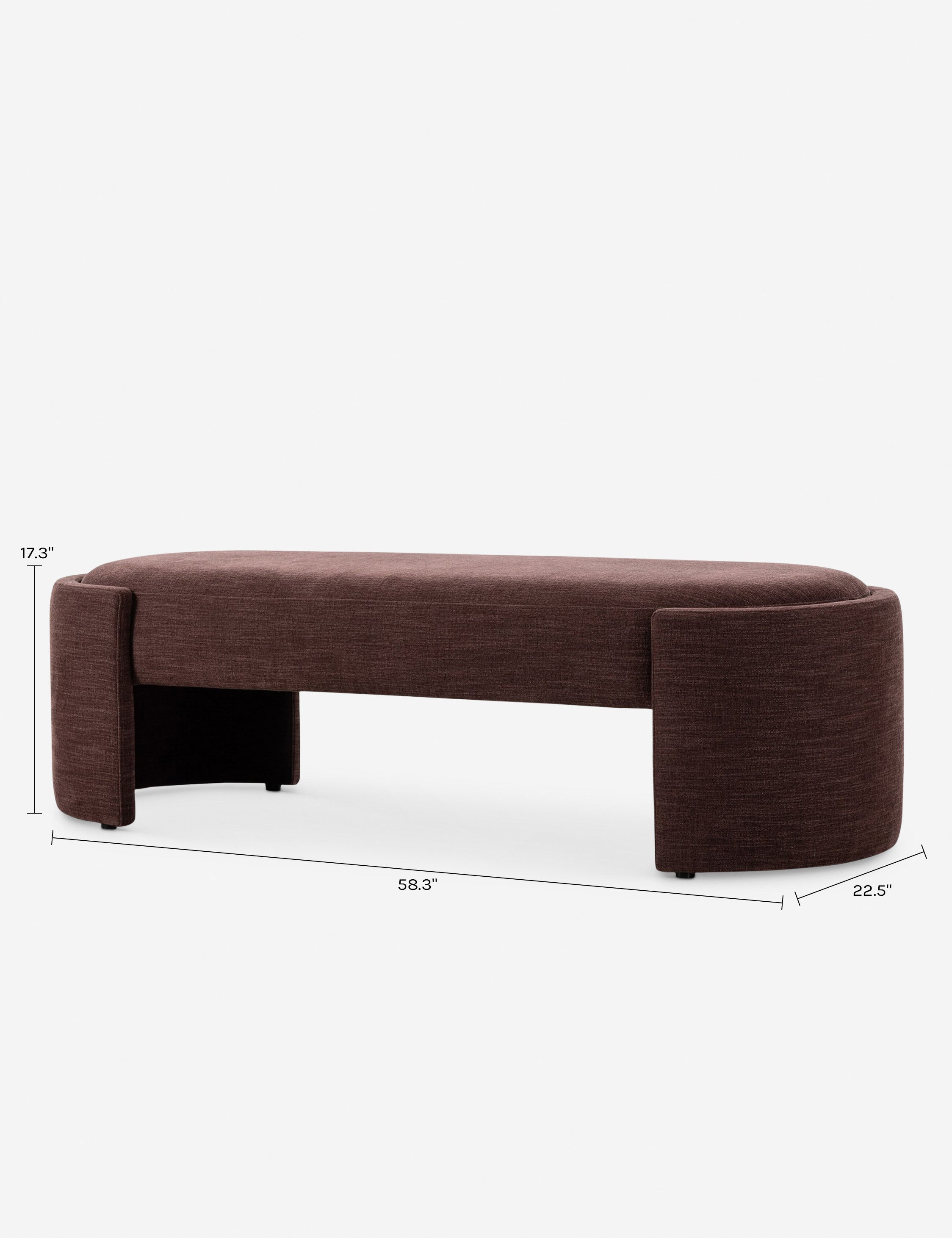 Lulu and Georgia Kamira Bench – Plum - view 6