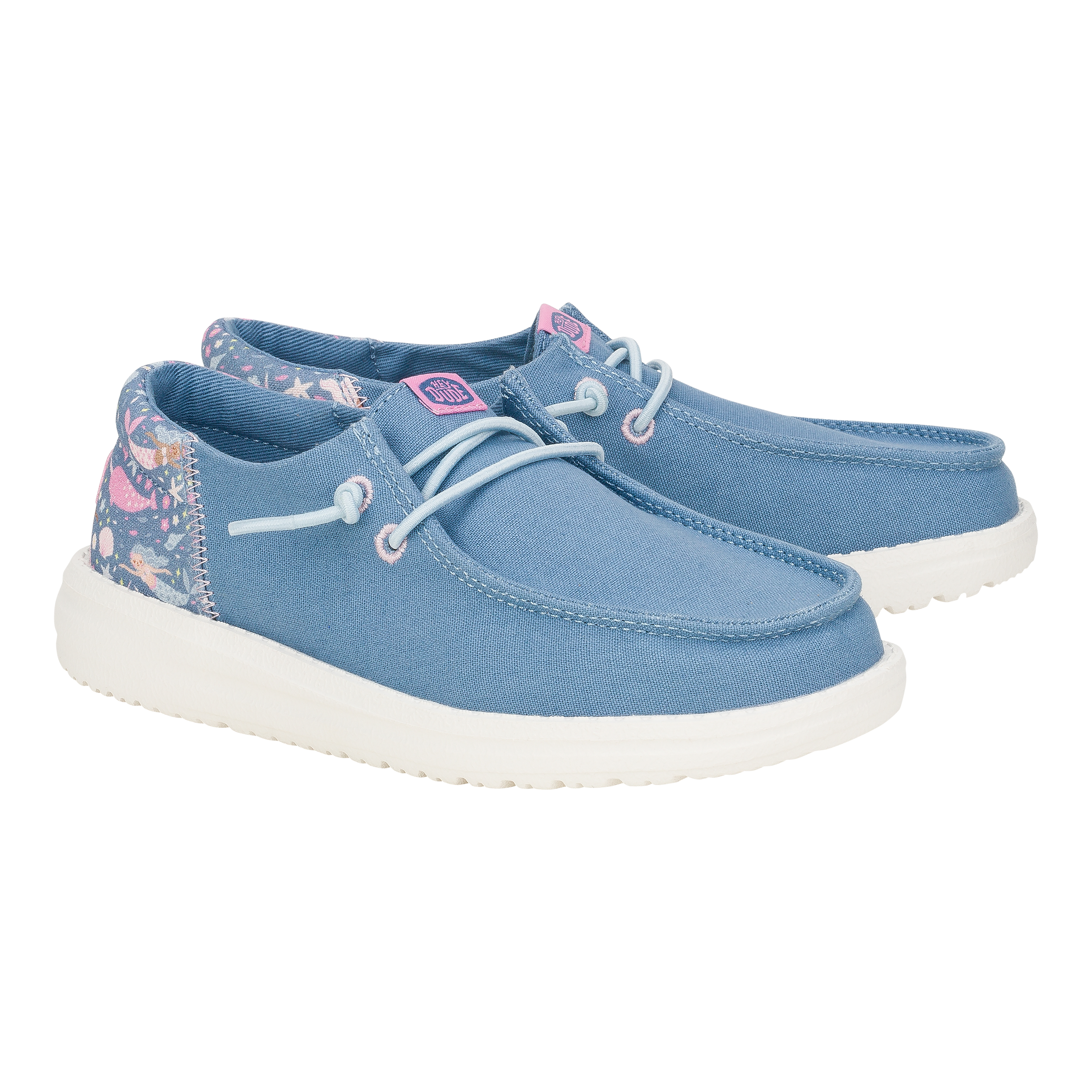 HEYDUDE shoes Wendy Funk Youth Sea Creatures - Chambray Blue/Multi - view 2