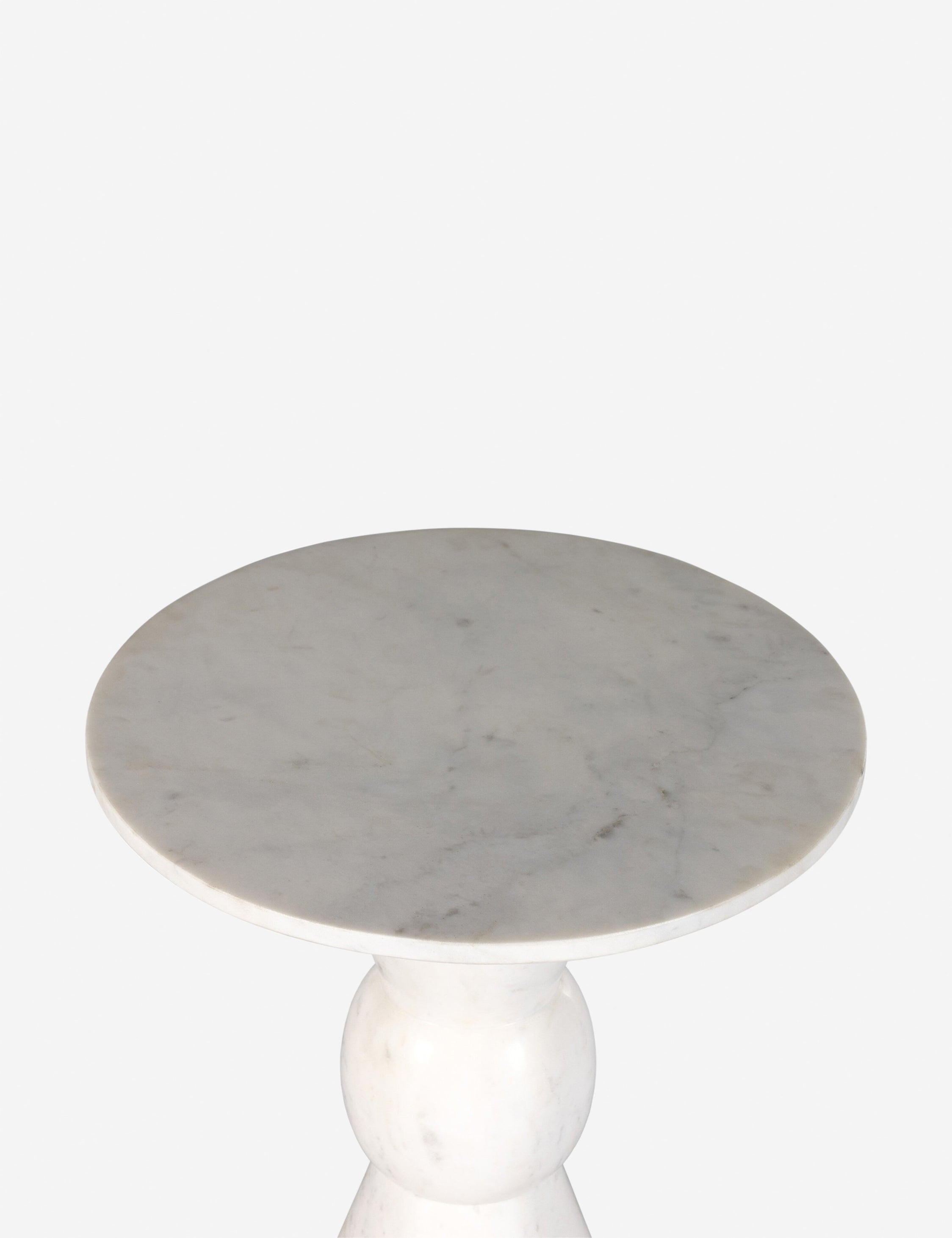 Lulu and Georgia Rupa Round Side Table – White Marble - view 5