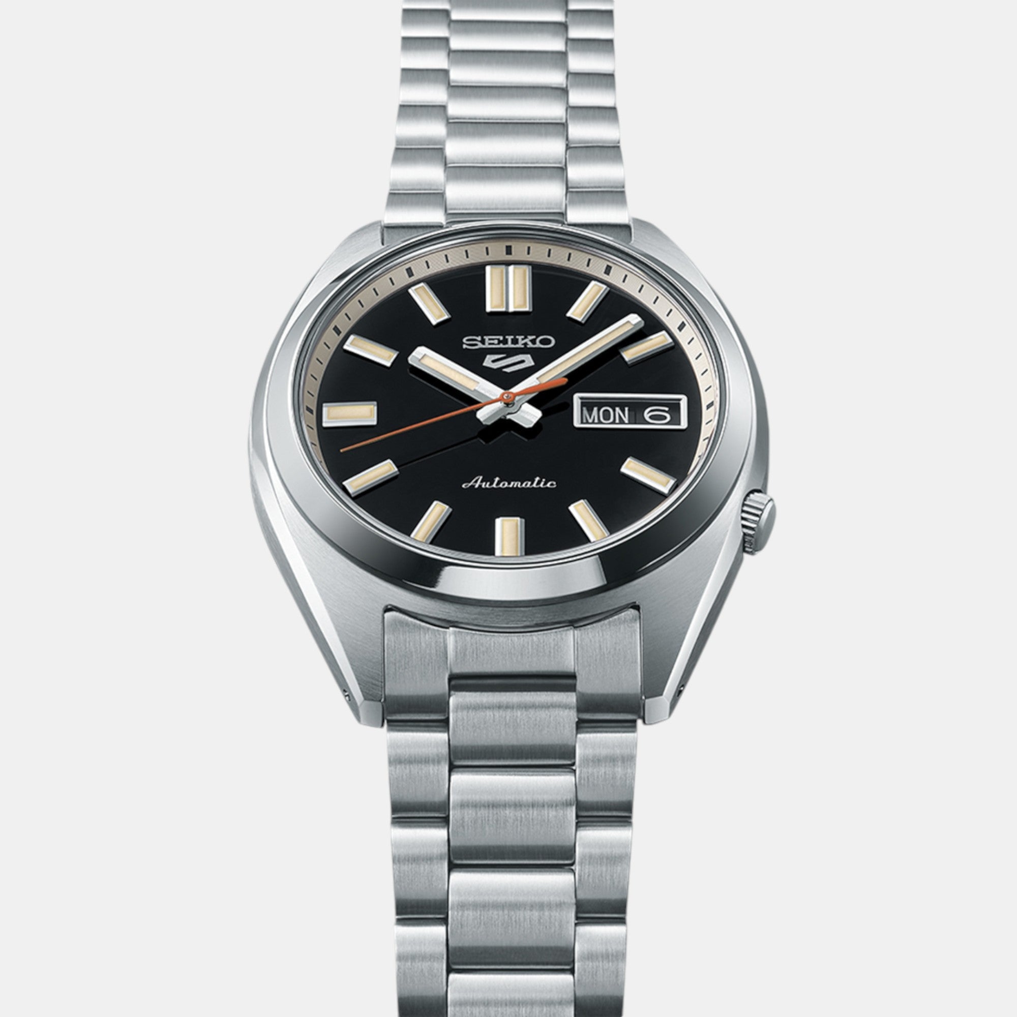 Seiko 5 Sports Men Automatic Black Dial Analog Stainless Steel Watch SRPK89K1 - view 2