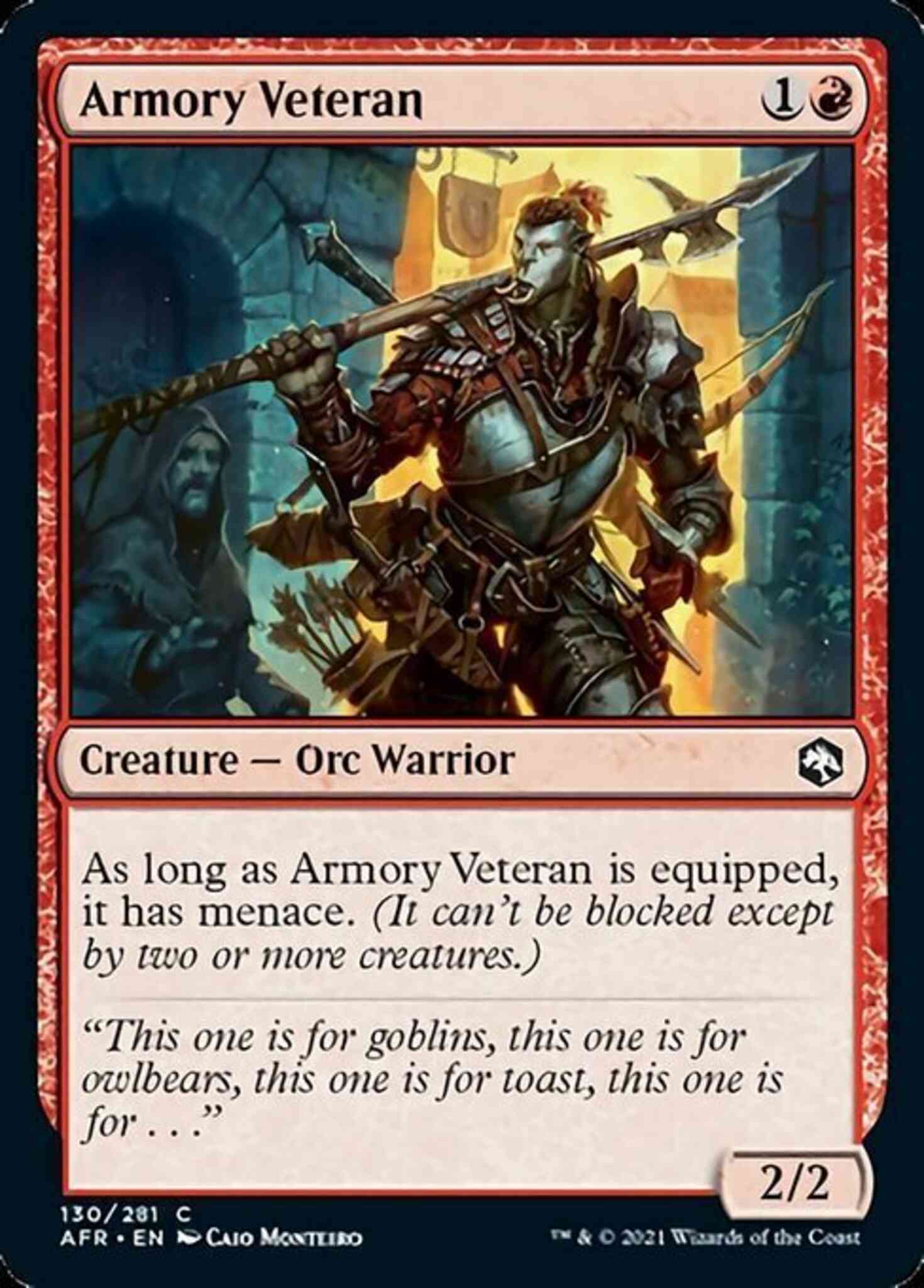 Armory veteran 130 – Magic Armory Veteran [130] [Adventures In The Forgotten Realms] [Non-Foil]