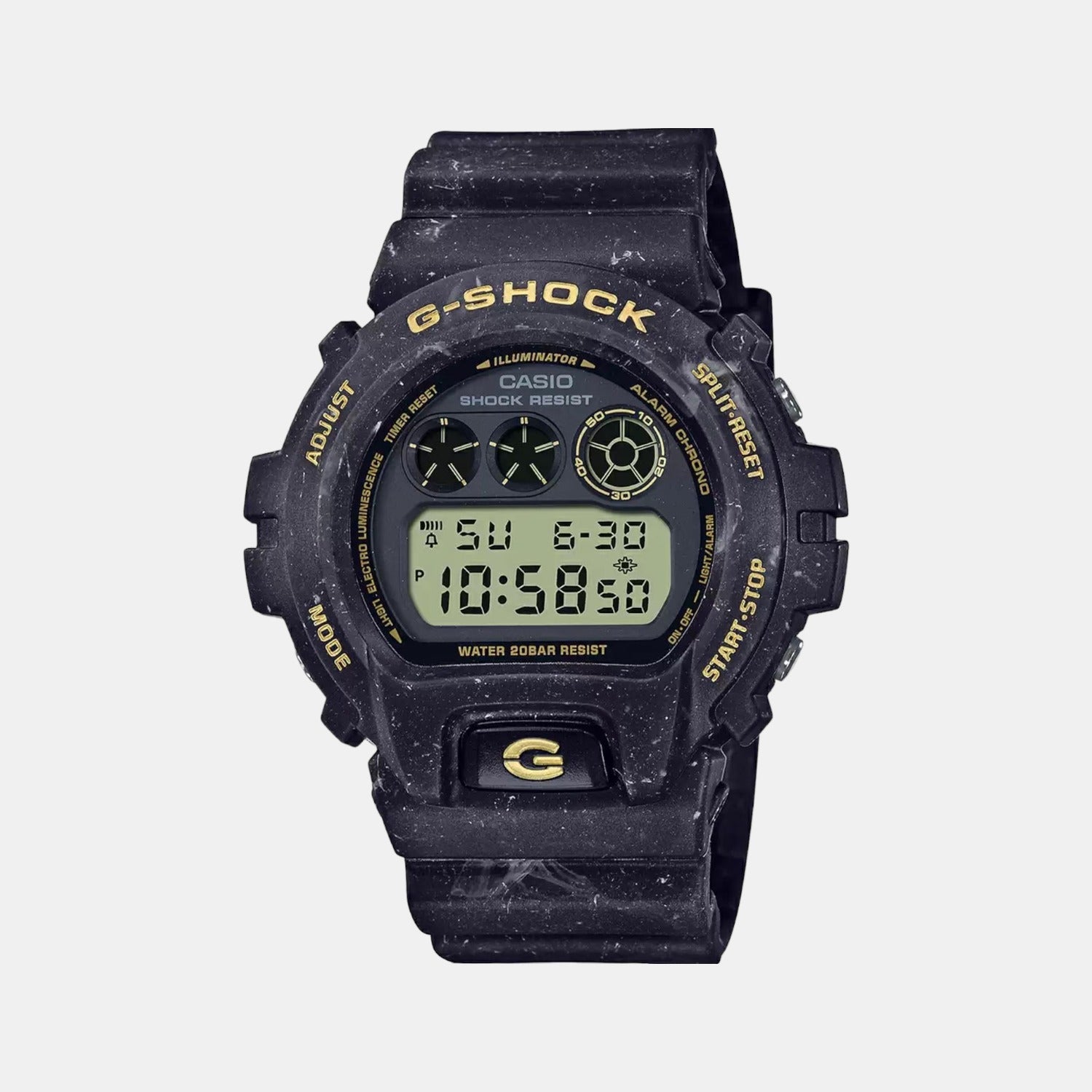 Casio G-Shock Men Quartz Black Dial Digital Stainless Steel Watch G1132