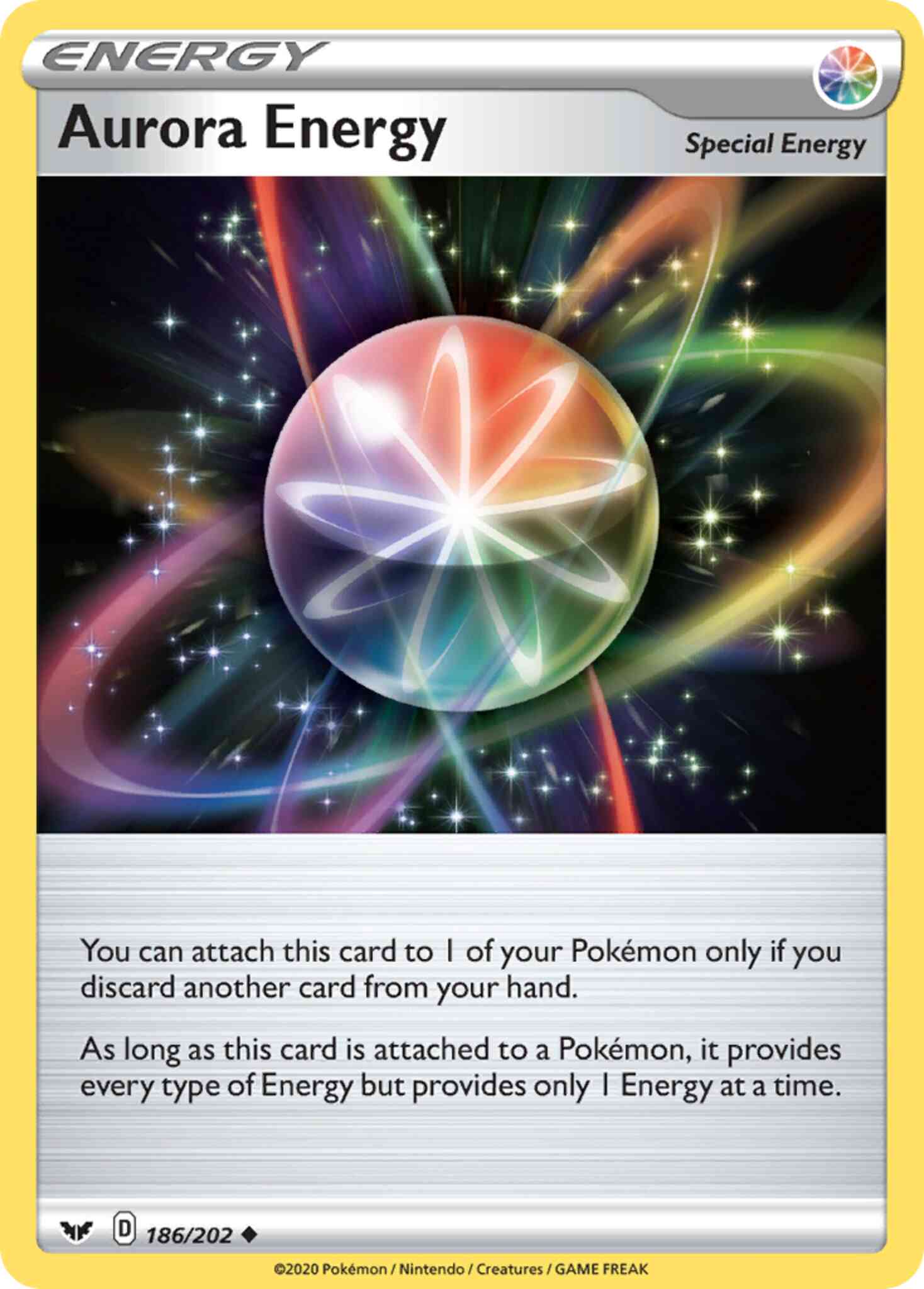 Uncommon swsh1-186 reverse – Pokémon Aurora Energy - 186/202 - Uncommon [swsh1-186] [Reverse Holo]